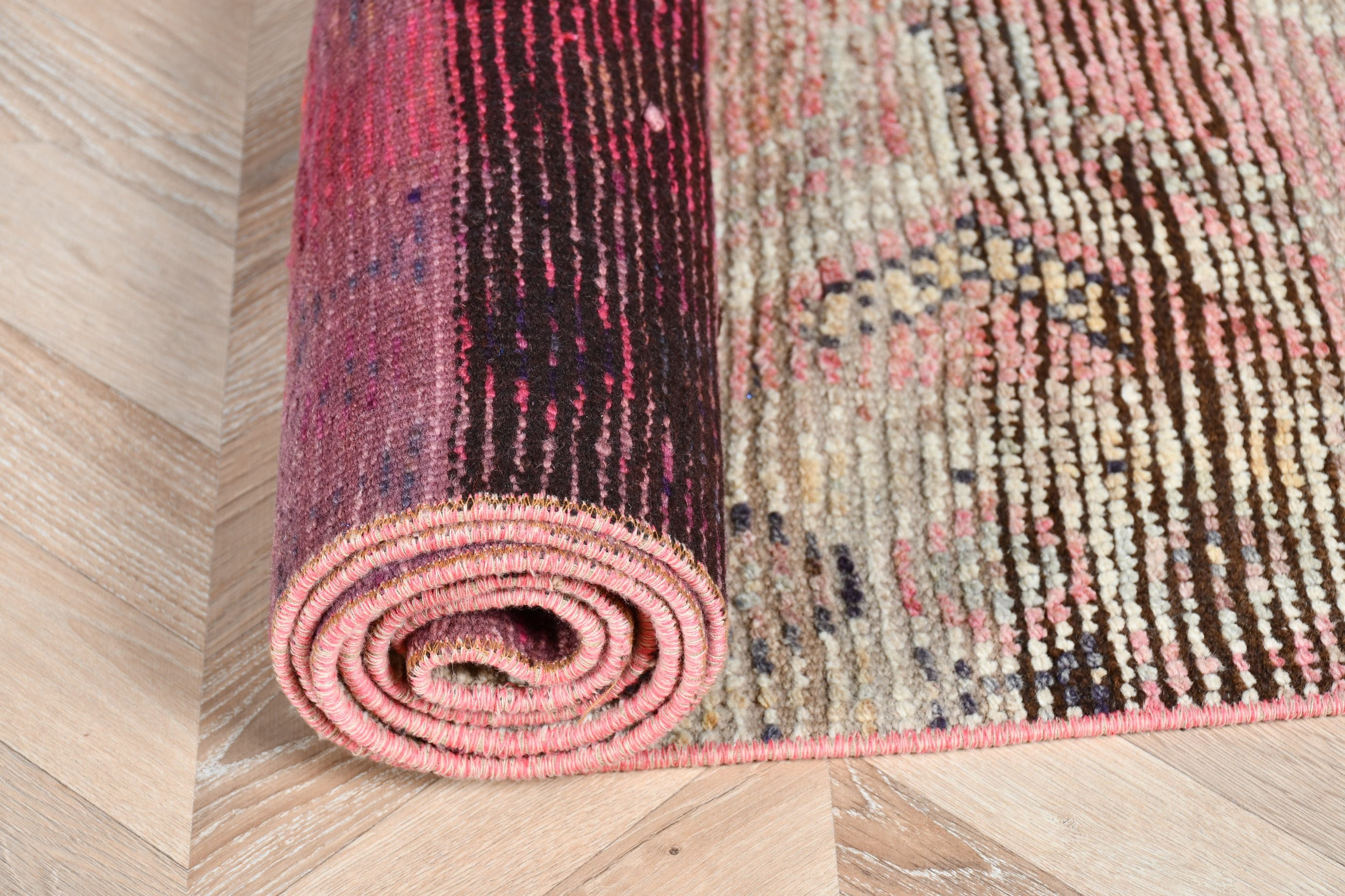 Hallway Rug, Pink  2.8x10.2 ft Runner Rugs, Moroccan Rugs, Vintage Rug, Stair Rug, Rugs for Stair, Cool Rug, Turkish Rugs