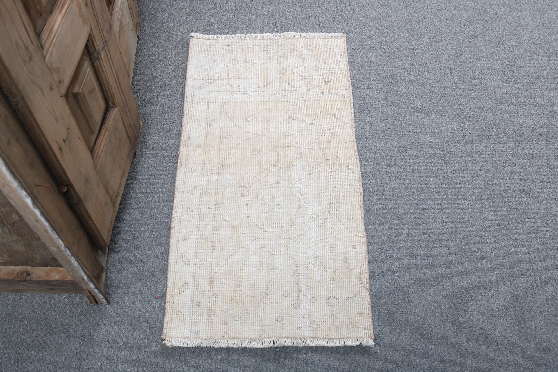 Küçük Alan Halısı, Türk Halıları, Aztek Halısı, Küçük Boho Halıları, 1,5x2,9 ft Küçük Halı, Soğuk Halı, Bej Açıklama Halısı, El Dokuma Halıları, Vintage Halılar