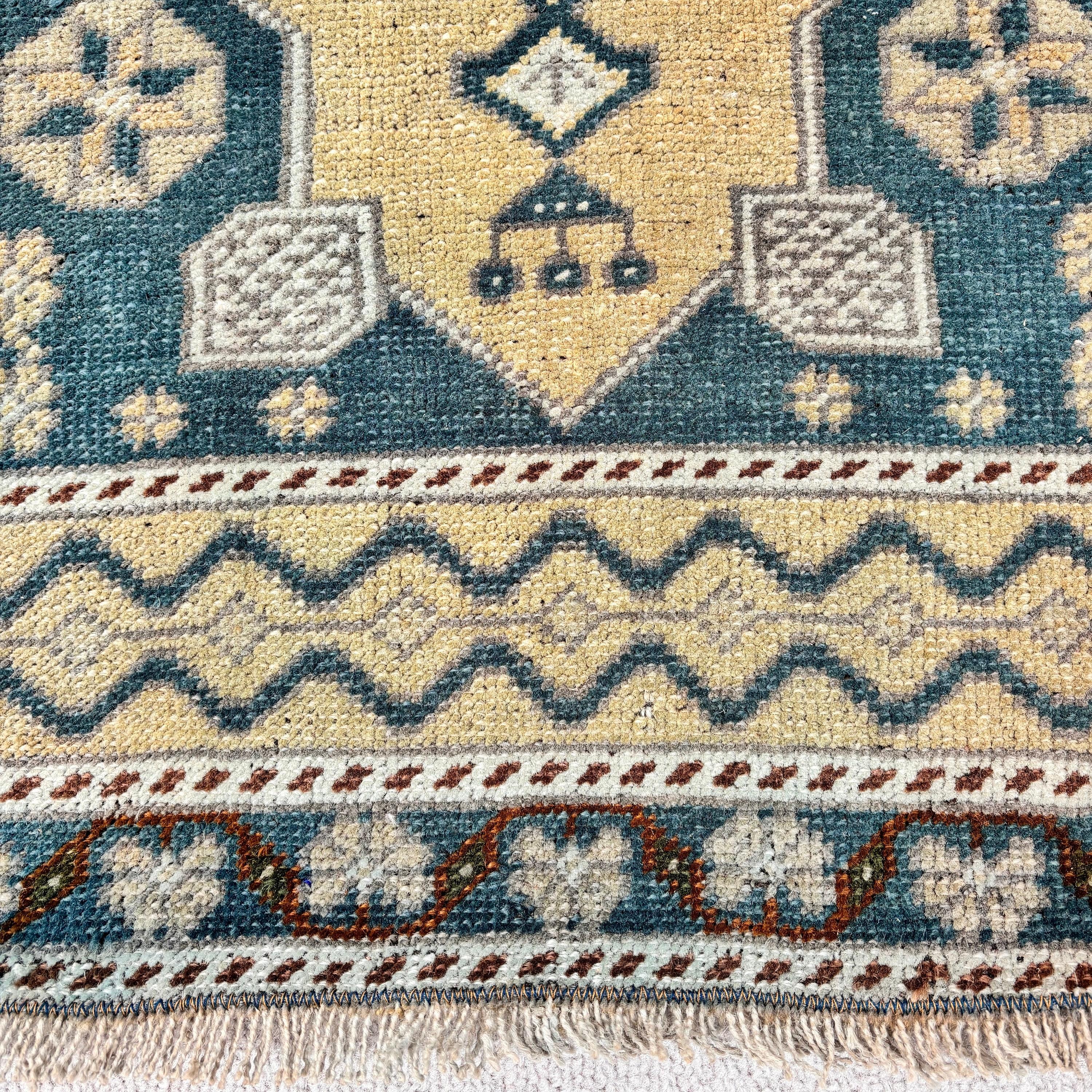 Luxury Rugs, Kitchen Rugs, 1.8x3.4 ft Small Rugs, Floor Rugs, Modern Rugs, Vintage Rugs, Green Anatolian Rugs, Turkish Rugs, Small Boho Rug