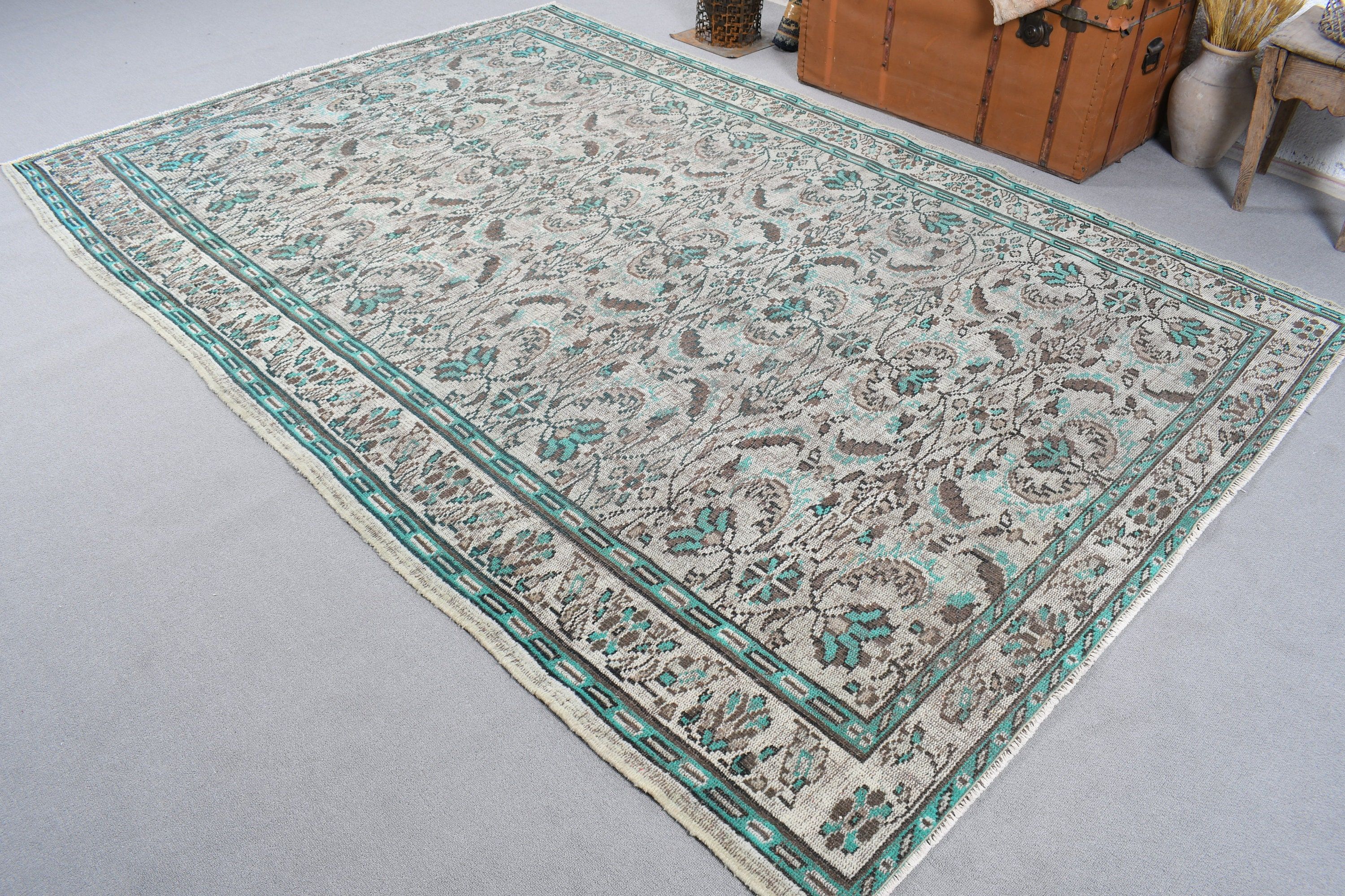 Türk Halıları, Aztek Halısı, Geometrik Halılar, Lüks Halılar, 6,4x9,5 ft Büyük Halılar, Yatak Odası Halısı, Kahverengi Oryantal Halılar, Büyük Boho Halısı, Vintage Halılar