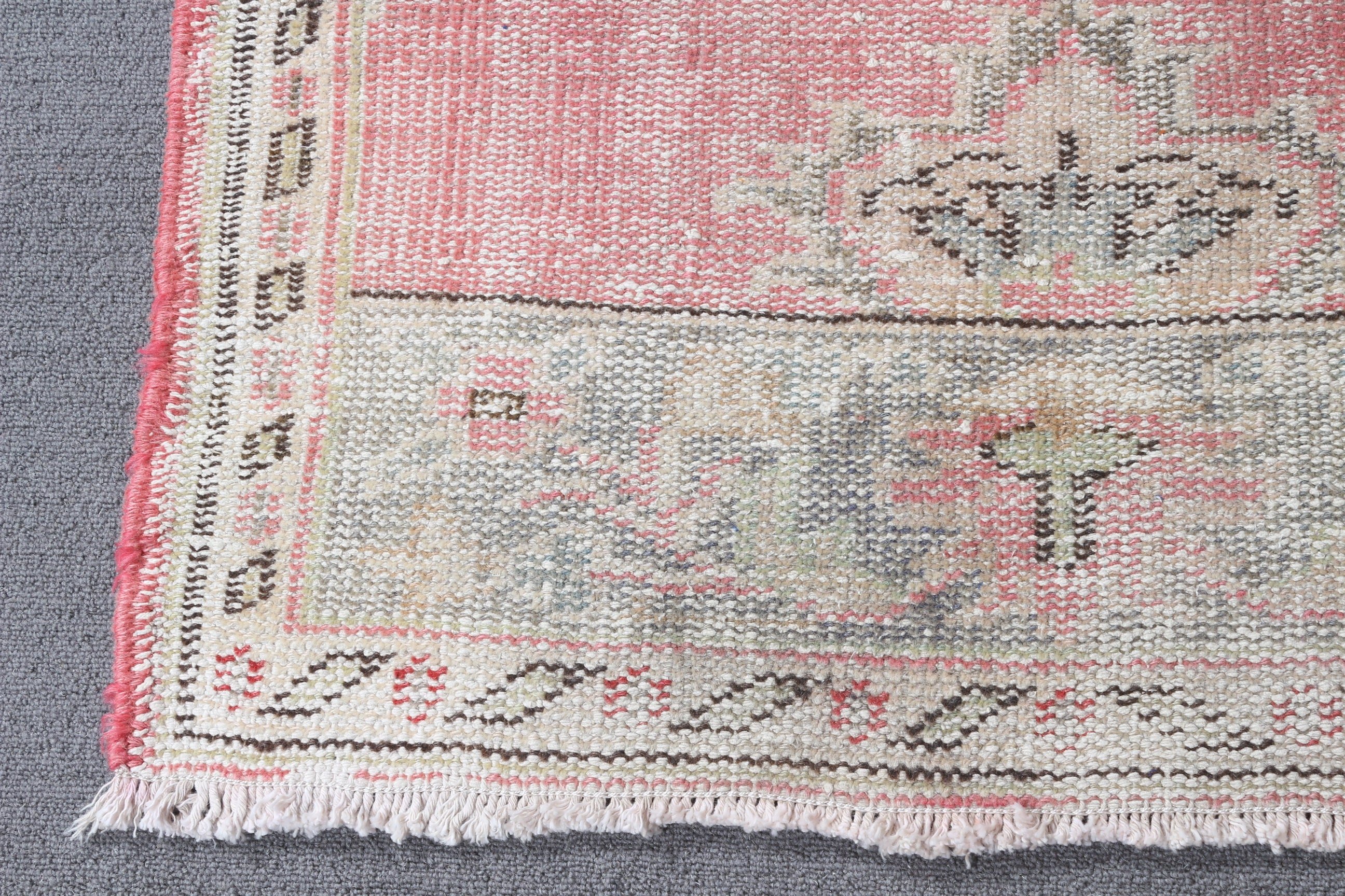 Distressed Rug, Red Bedroom Rug, Nursery Rug, Vintage Rug, 2.4x3.1 ft Small Rug, Oriental Rug, Turkish Rug, Door Mat Rugs, Anatolian Rug