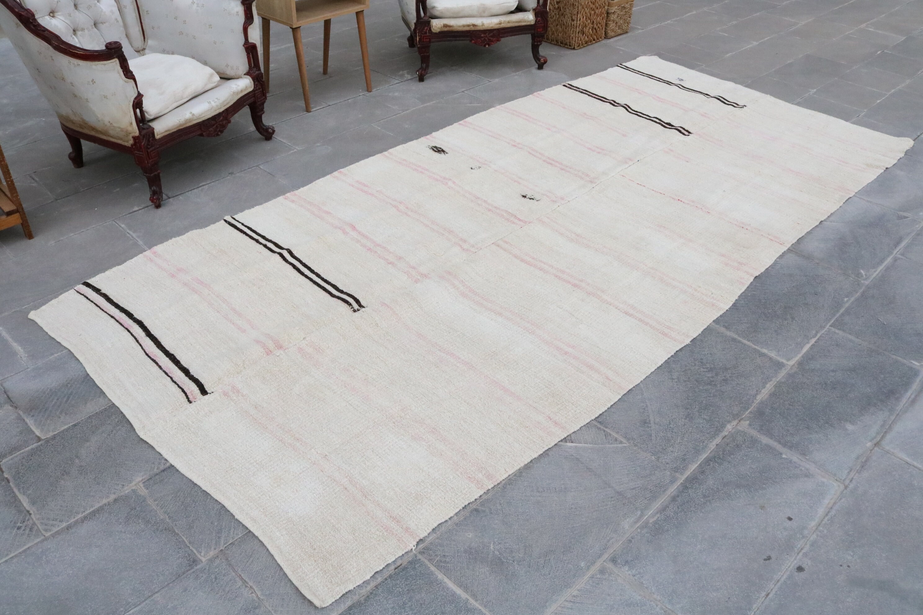 5x11.2 ft Büyük Halı, Salon Halısı, Havalı Halı, Yatak Odası Halıları, Vintage Oushak Halıları, Oturma Odası Halıları, Mutfak Halıları, Vintage Halı, Türk Halıları