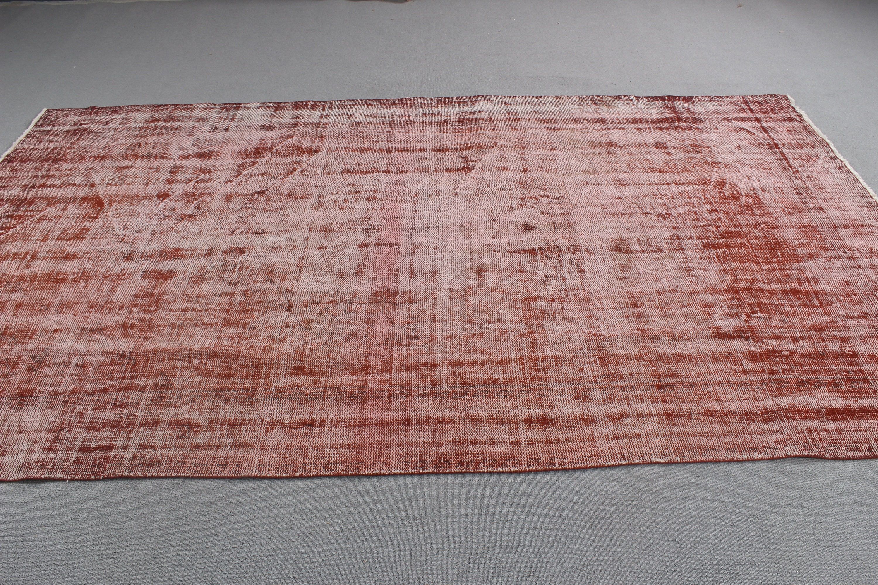 Nötr Halı, Yatak Odası Halıları, Salon Halıları, Oryantal Halılar, Vintage Halılar, Organik Halı, Türk Halısı, Pembe 5.4x9.5 ft Büyük Halılar