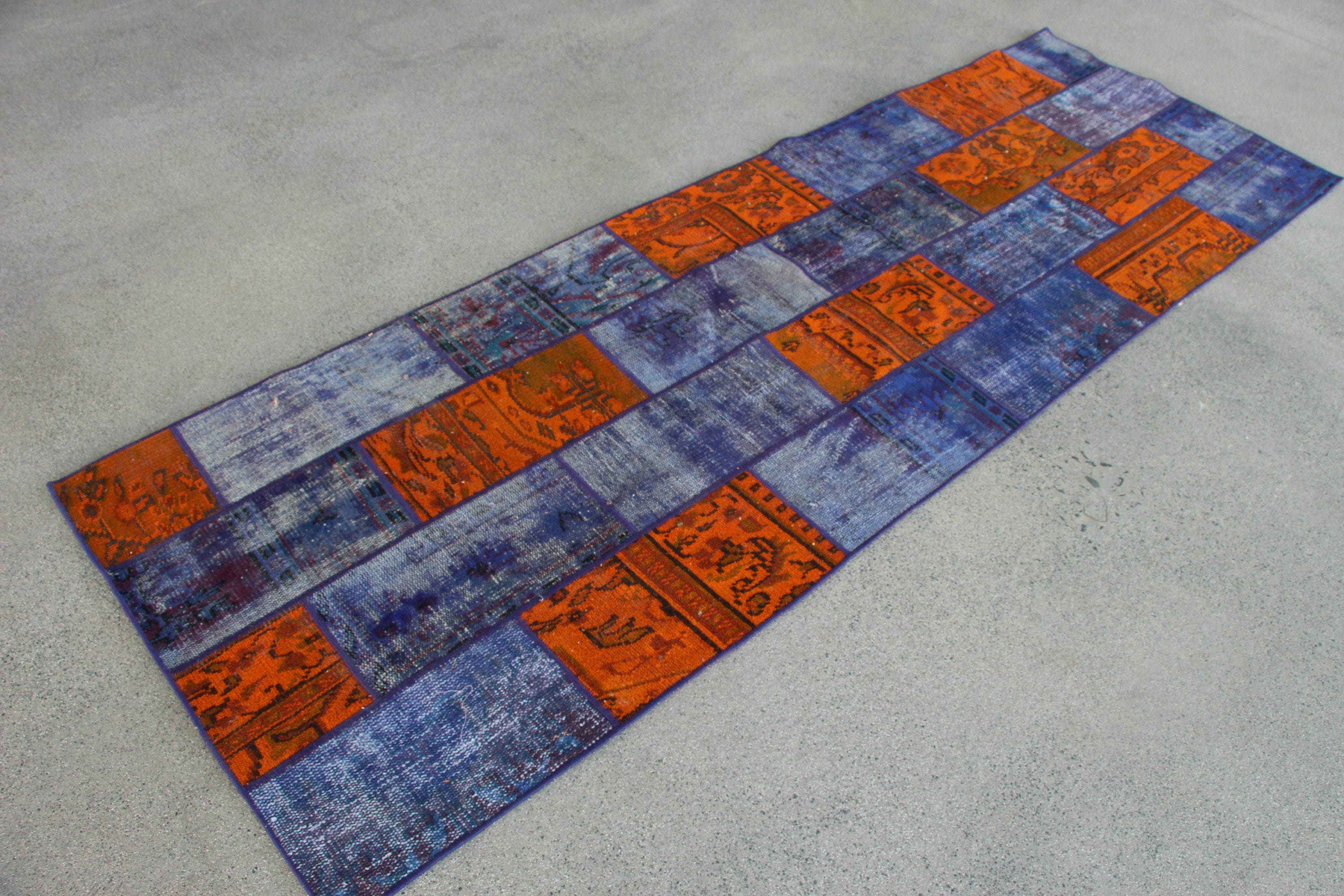 Floor Rug, Vintage Rugs, Rugs for Hallway, Handmade Rug, Corridor Rug, Wool Rugs, Turkish Rug, 2.9x8.6 ft Runner Rugs, Purple Moroccan Rug