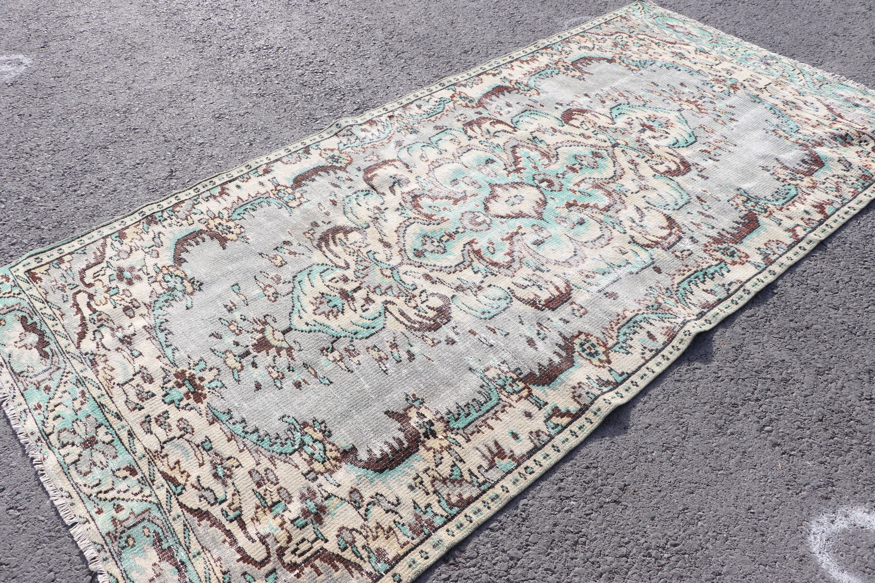 Türk Halısı, Mutfak Halıları, Antika Halılar, Eklektik Halılar, 4,6x9,2 ft Büyük Halı, Oturma Odası Halıları, Vintage Halı, Gri Mutfak Halısı, Yatak Odası Halısı