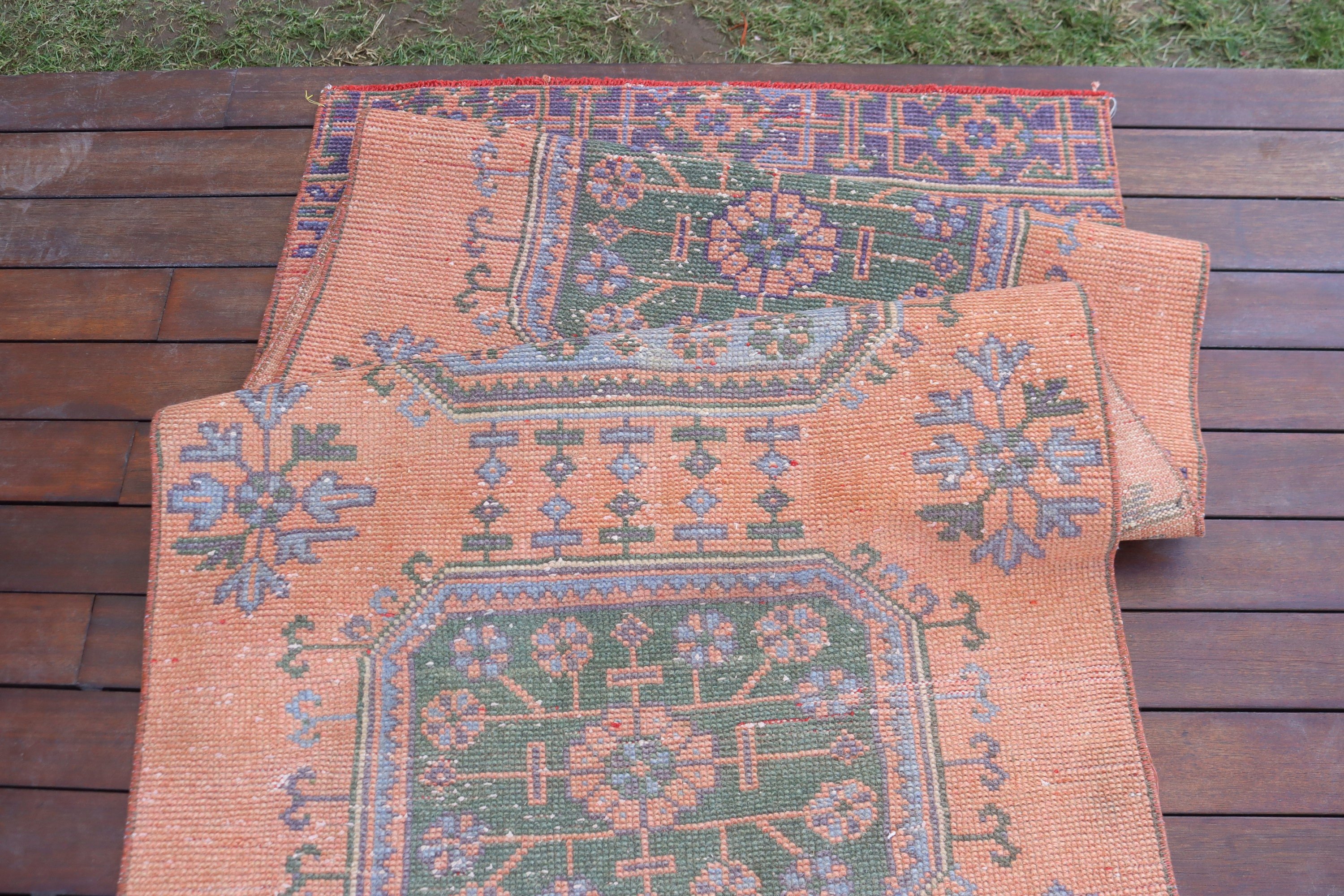 Mutfak Halısı, Koridor Halıları, Türk Halıları, 2,9x9,9 ft Yolluk Halısı, Açıklama Halıları, Aztek Halıları, Yer Halıları, Turuncu Anadolu Halıları, Vintage Halı