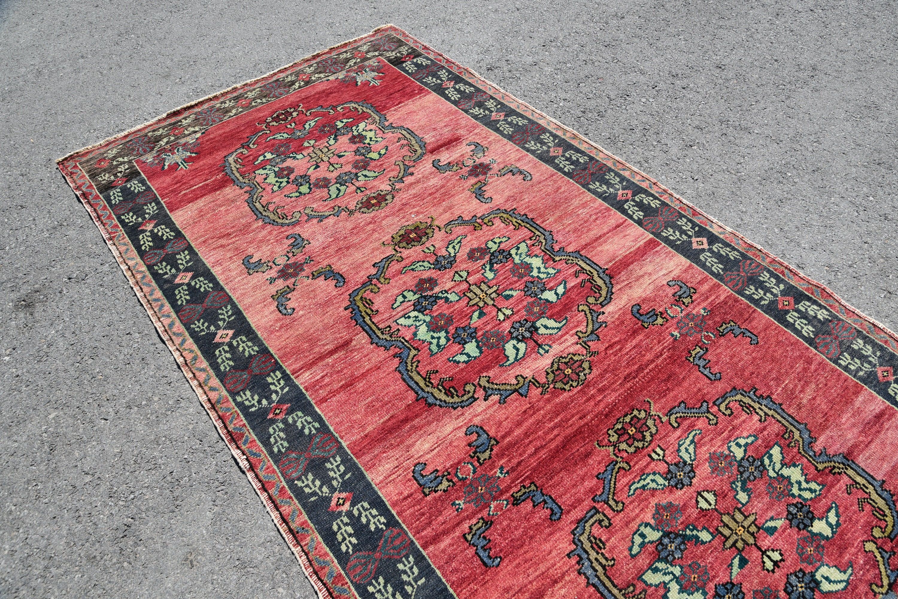 Mutfak Halısı, 4.7x12.2 ft Yolluk Halısı, Koridor Halısı, Merdiven Halısı, Koridor Halıları, Oushak Halıları, Türk Halıları, Vintage Dekor Halıları, Vintage Halılar