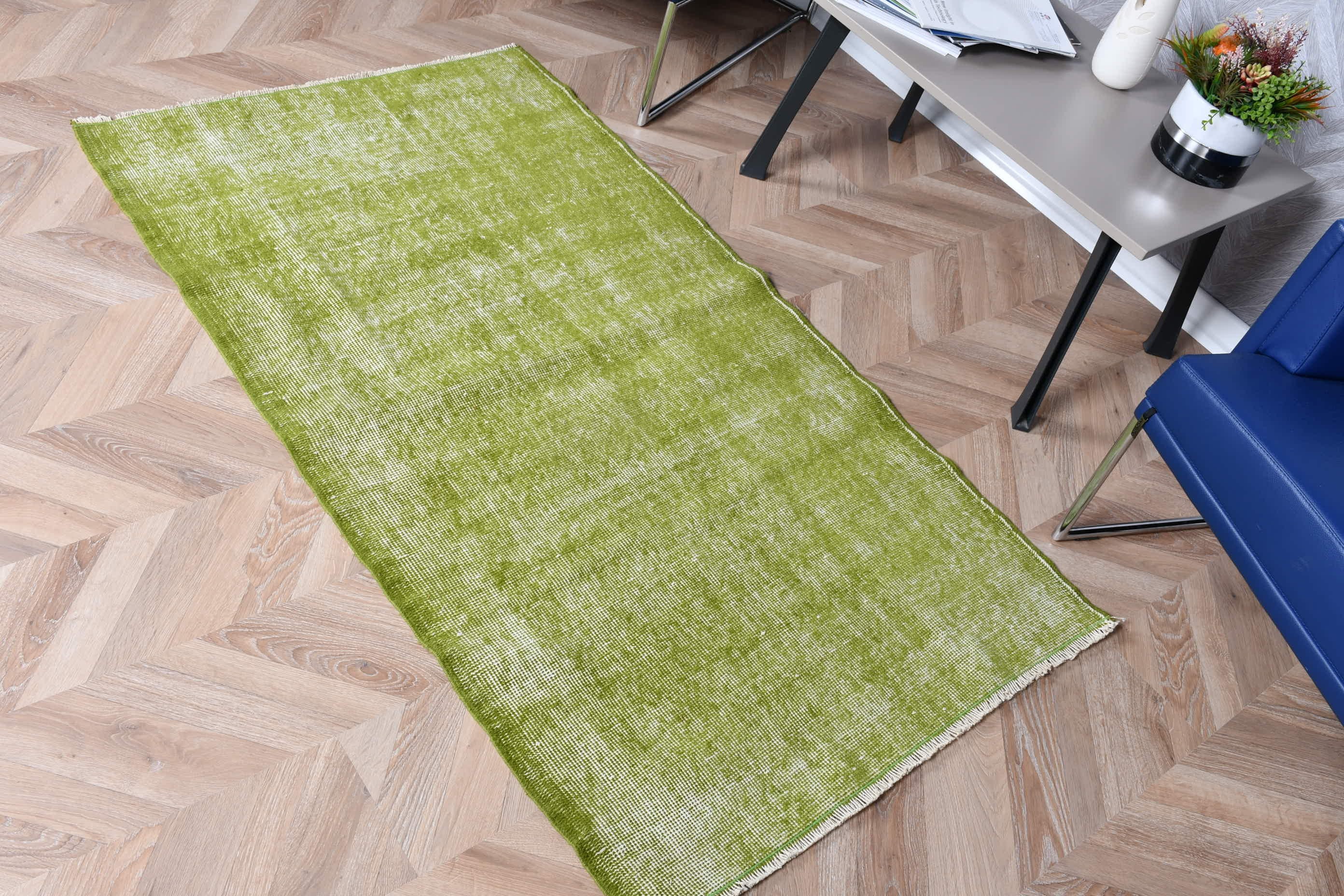 Turkish Rug, Kitchen Rug, Wool Rug, Home Decor Rug, 2.9x5.2 ft Accent Rug, Nursery Rugs, Green Bedroom Rugs, Rugs for Entry, Vintage Rug