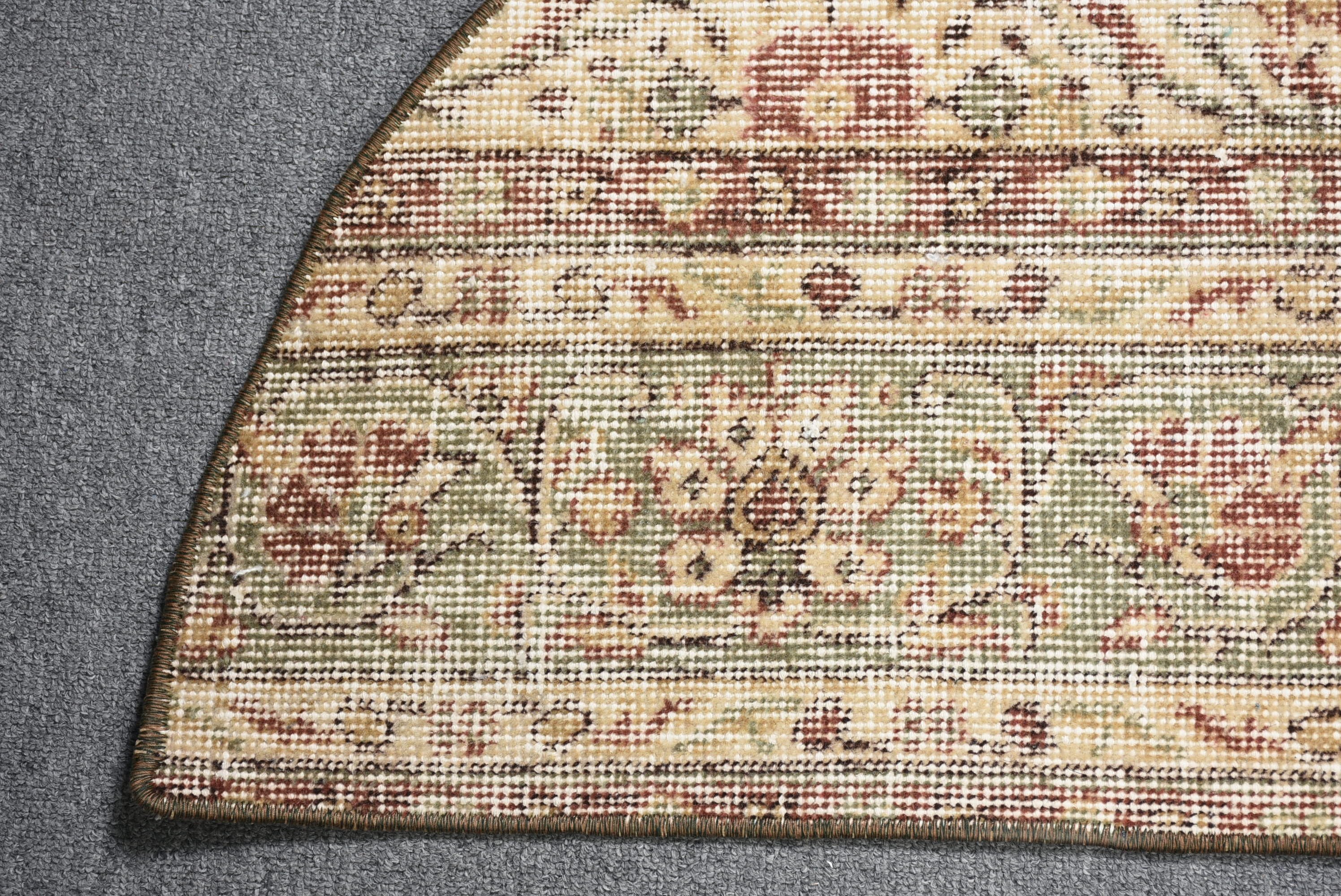 Turkish Rug, Car Mat Rug, Door Mat Rugs, Anatolian Rugs, Vintage Rug, Pale Rugs, 2.5x1.5 ft Small Rugs, Beige Moroccan Rug, Moroccan Rugs