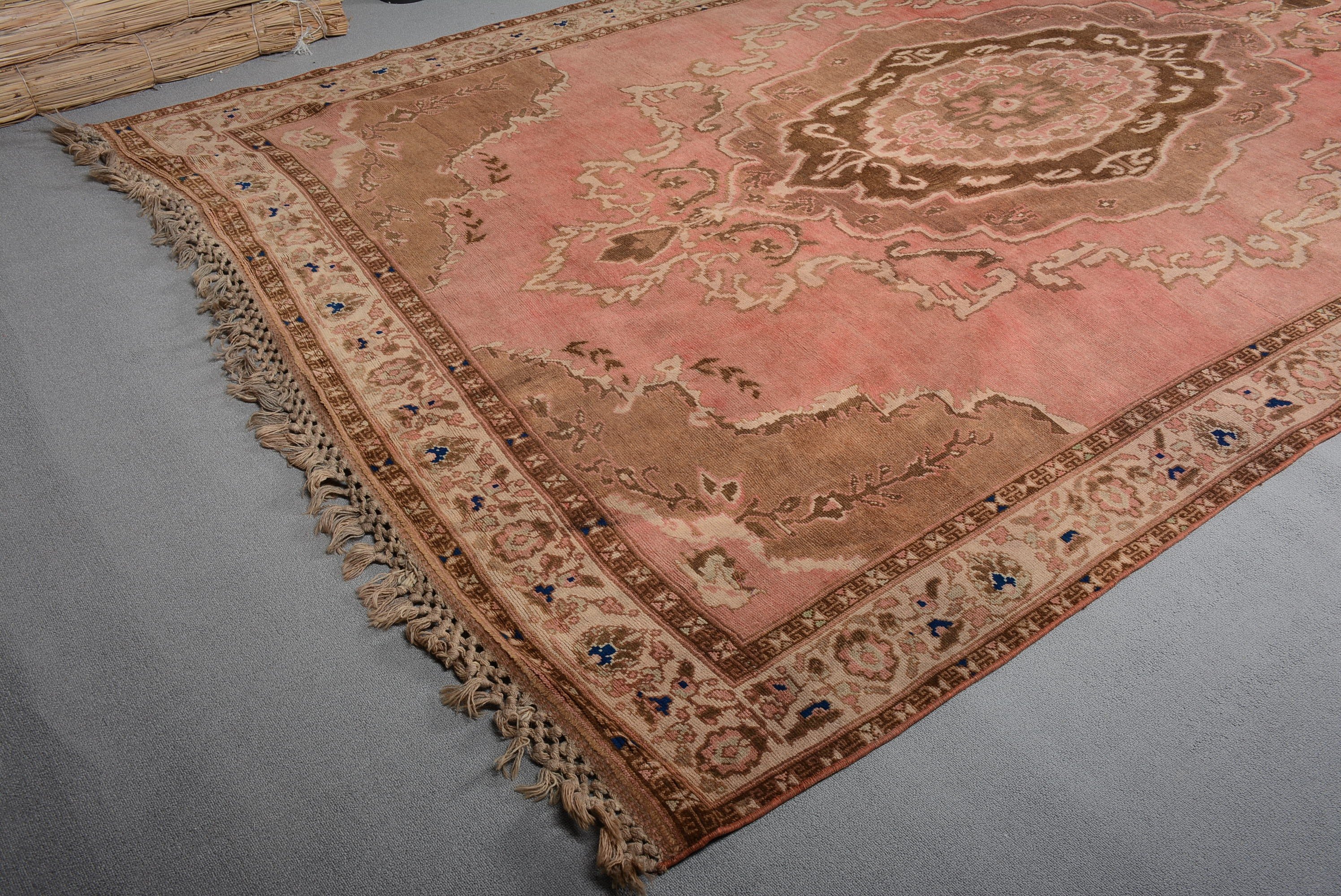 Oturma Odası Halısı, Mutfak Halısı, Pembe Yatak Odası Halısı, Vintage Halılar, Salon Halıları, Türk Halısı, 6.6x11 ft Büyük Boy Halı, Oushak Halıları, Salon Halısı