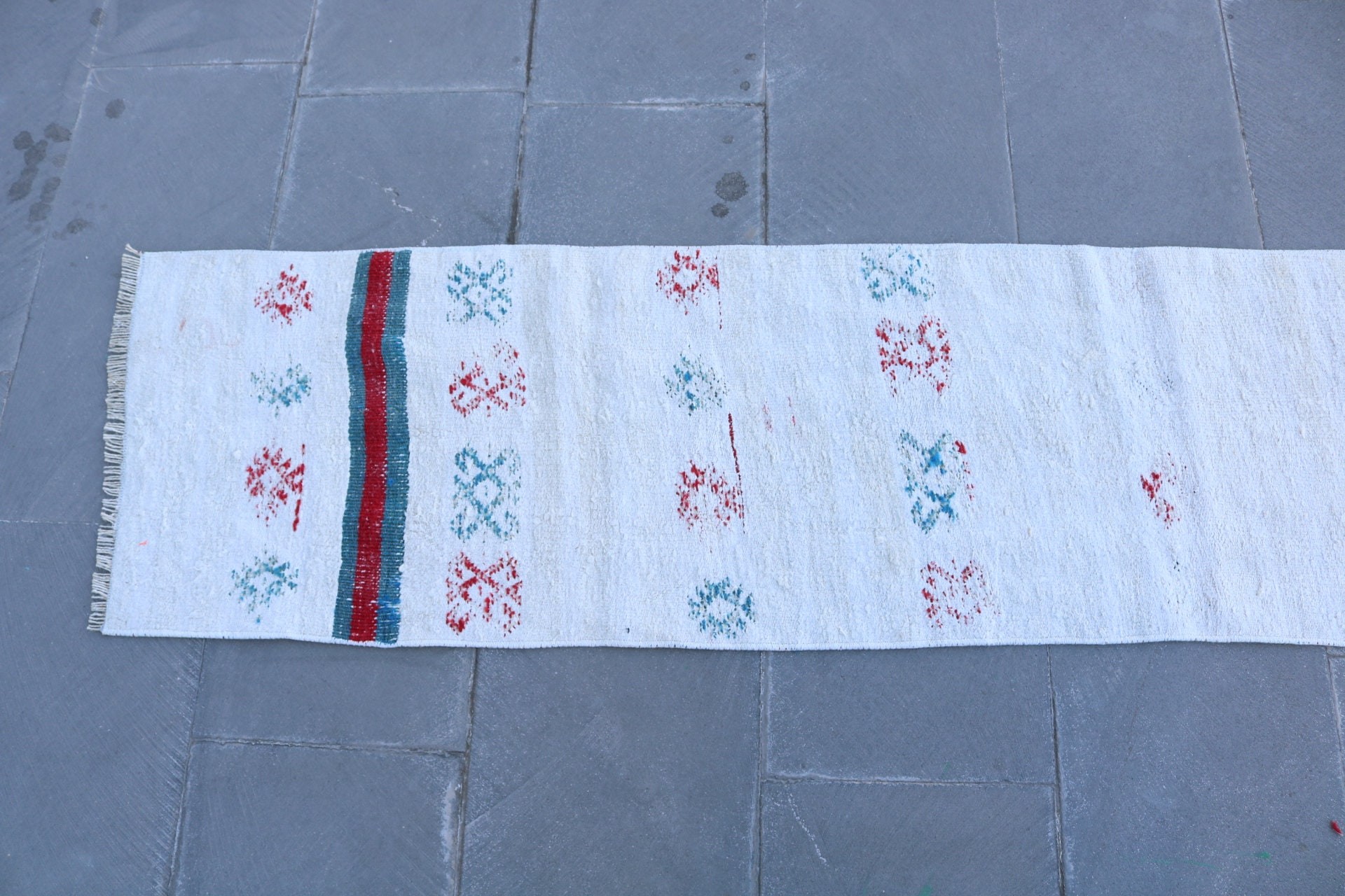 Antique Rug, Corridor Rug, Rugs for Hallway, Turkey Rug, Turkish Rug, Vintage Rug, Cool Rugs, Handwoven Rug, 1.6x8 ft Runner Rug, Cute Rug