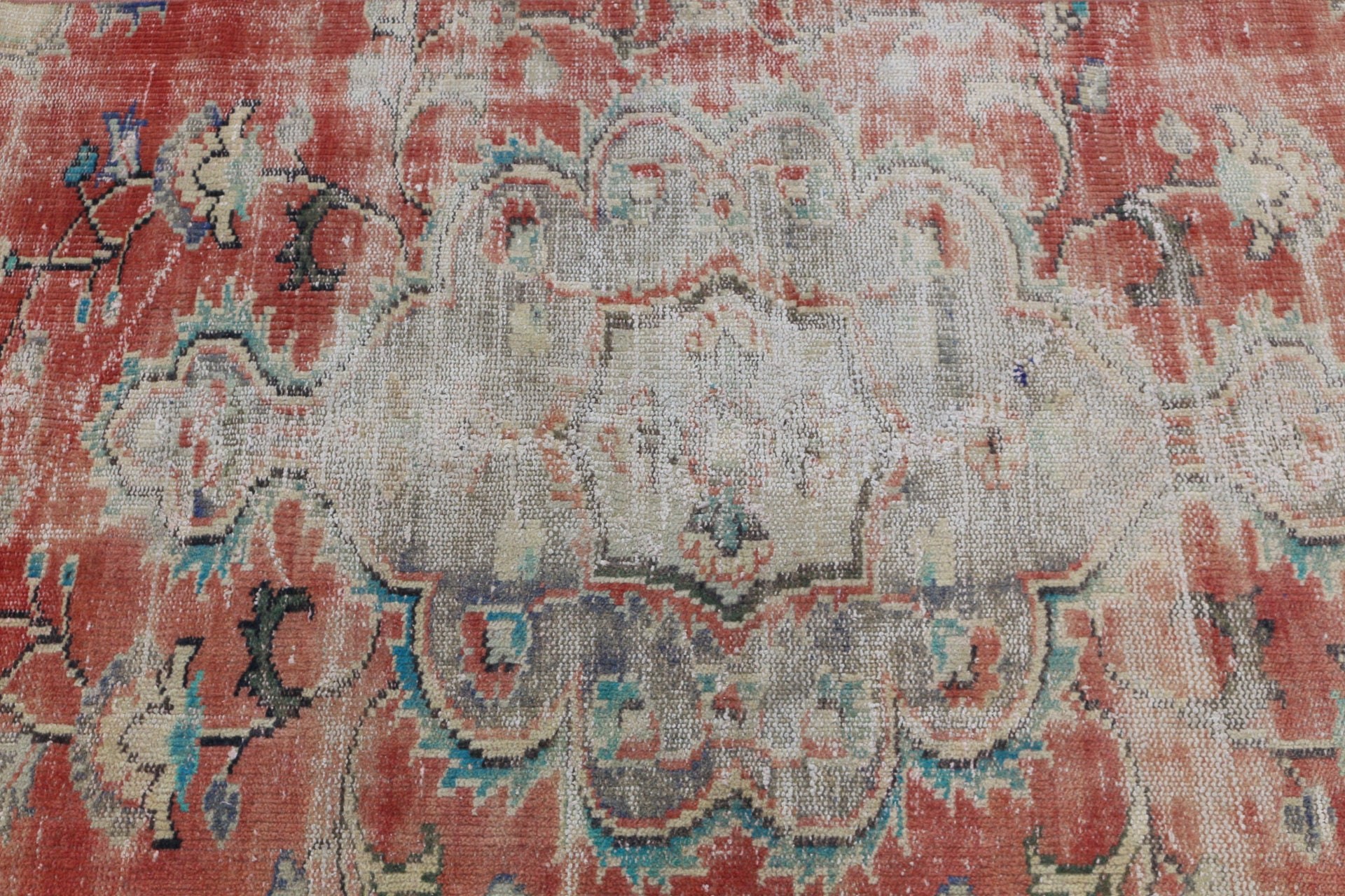 Red Oriental Rugs, Moroccan Rugs, Vintage Rugs, 3.1x7.4 ft Accent Rugs, Nursery Rug, Rugs for Kitchen, Kitchen Rug, Wool Rugs, Turkish Rug