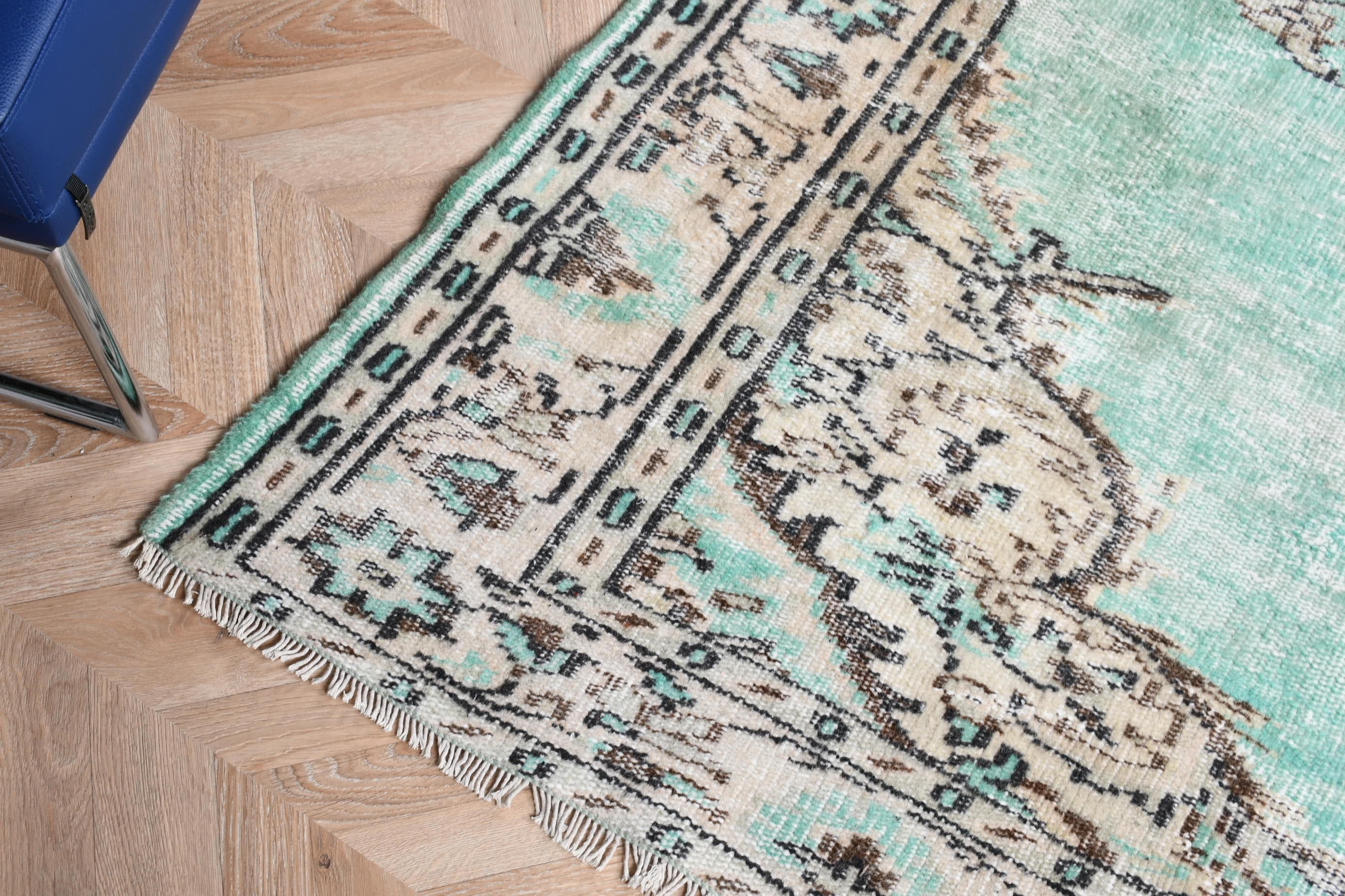 Oushak Rug, Vintage Rug, Floor Rug, Ethnic Rug, Dining Room Rug, Green Home Decor Rugs, 5.3x8.7 ft Large Rugs, Living Room Rug, Turkish Rug