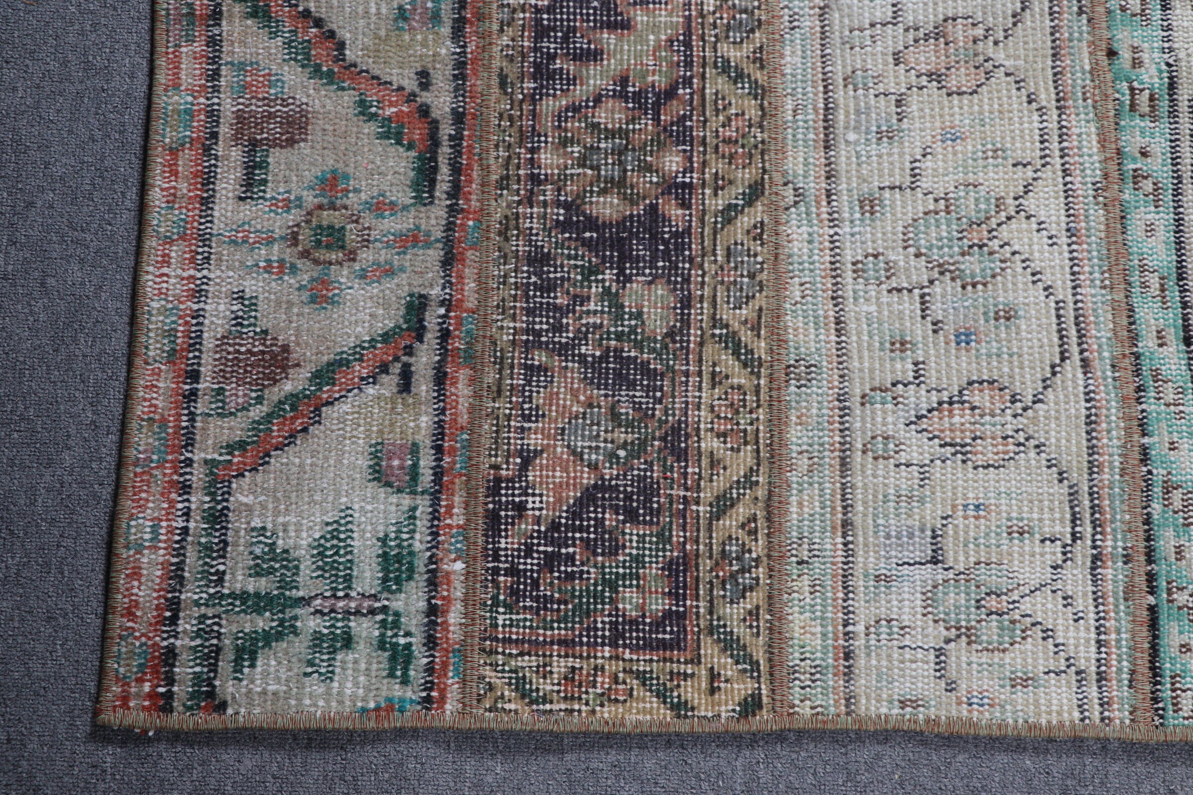 Beige Home Decor Rug, Vintage Rugs, Kitchen Rug, Turkish Rug, Oriental Rug, 2.6x5.8 ft Accent Rug, Cute Rug, Bedroom Rug, Rugs for Entry