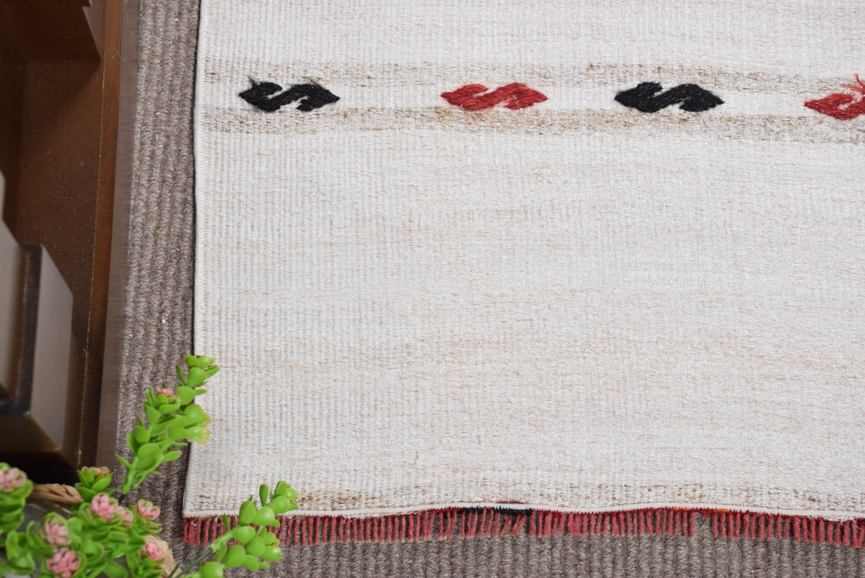 Turkish Rug, Beige Anatolian Rug, Oushak Rugs, Car Mat Rug, Moroccan Rugs, Aesthetic Rug, 1.7x3.2 ft Small Rug, Nursery Rug, Vintage Rugs