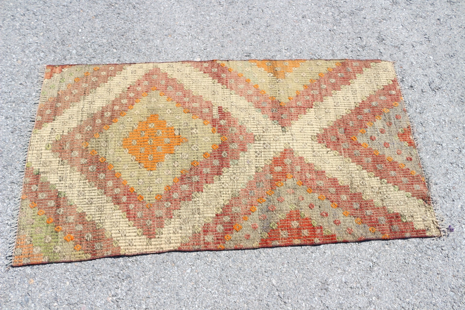 Antique Rug, Kilim, 2.5x4.8 ft Small Rug, Bedroom Rugs, Turkish Rug, Vintage Rug, Turkey Rug, Car Mat Rugs, Brown Floor Rugs