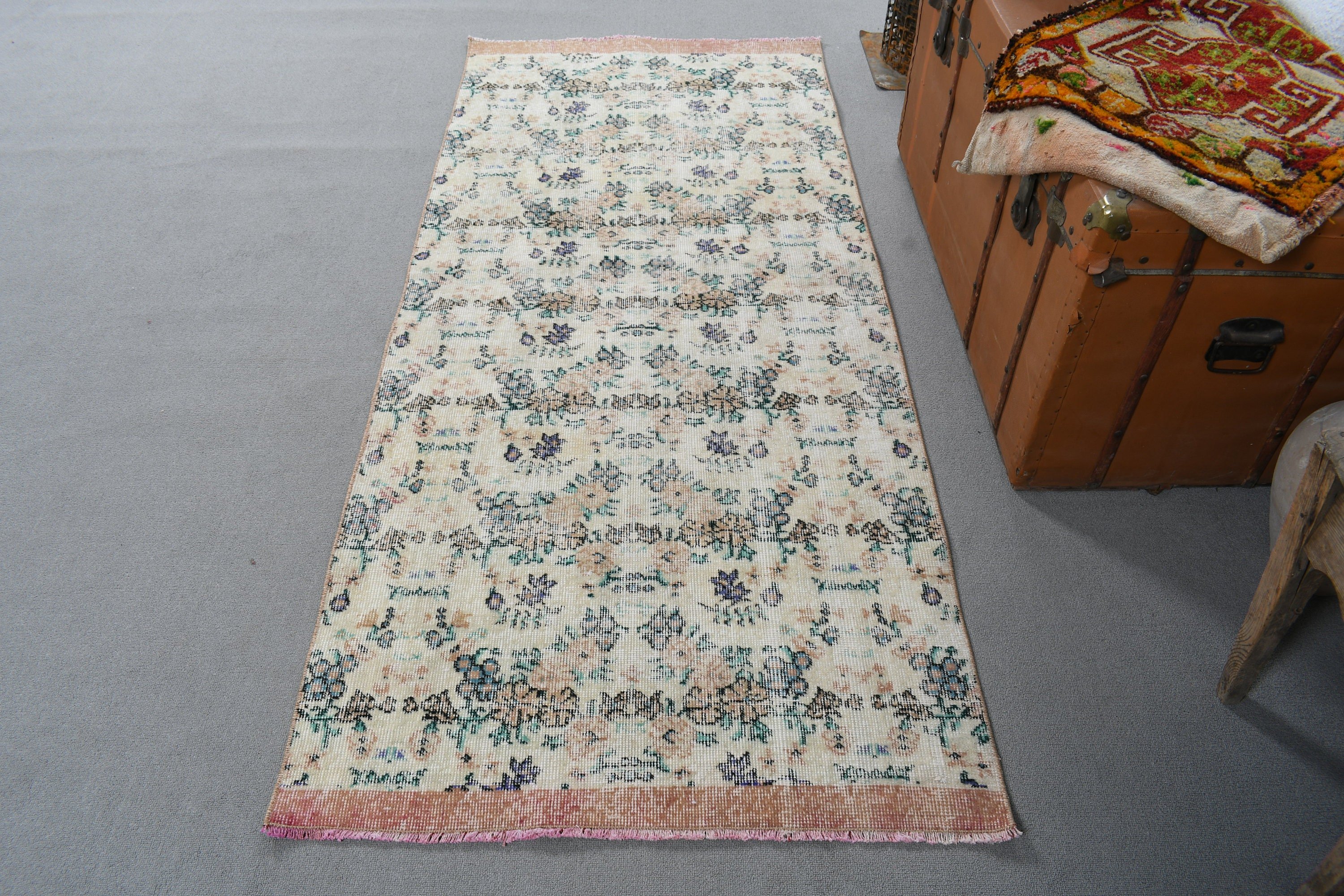 Giriş Halıları, Boho Halı, Bej Havalı Halılar, Vintage Vurgulu Halılar, Mutfak Halısı, 2,9x6,6 ft Vurgulu Halılar, Vintage Halılar, Türk Halıları, Lüks Halı