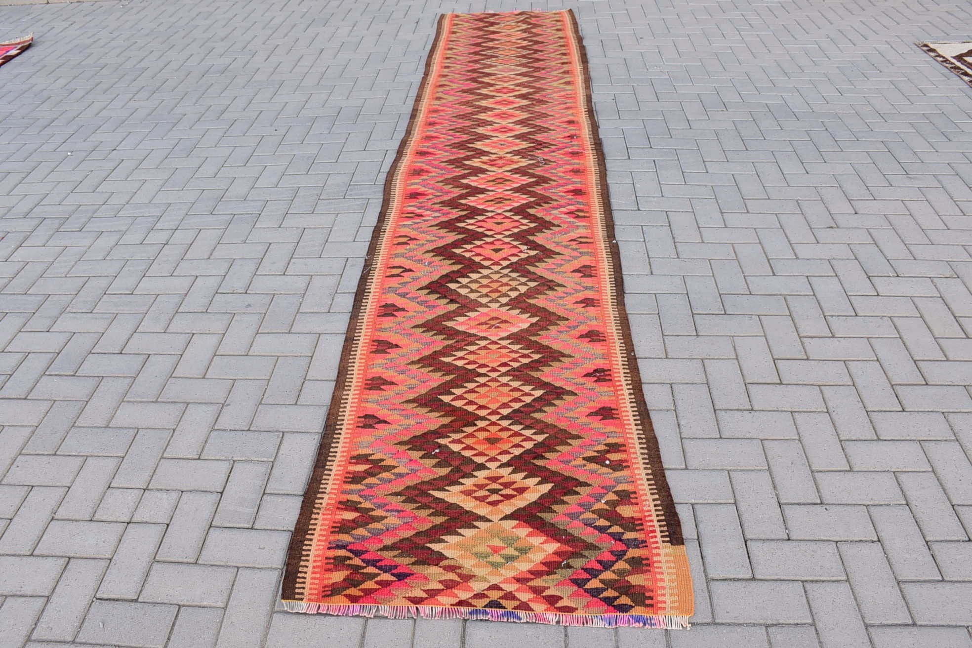 Anadolu Halıları, Runner Halıları, 2.8x13.5 ft Runner Halısı, Koridor Halıları, Ev Dekorasyonu Halıları, Mutfak Halıları, Vintage Halı, Türk Halısı, Kilim