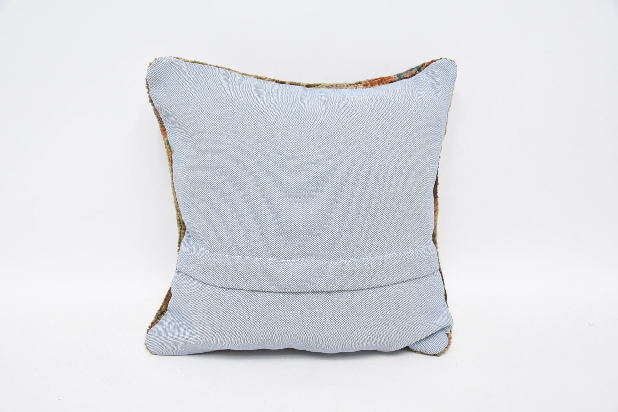 Kilim Pillow, Vintage Pillow, 12"x12" Brown Pillow, Bench Cushion, Handwoven Pillow Cover Cushion Case, Boho Pillow Sham Cover