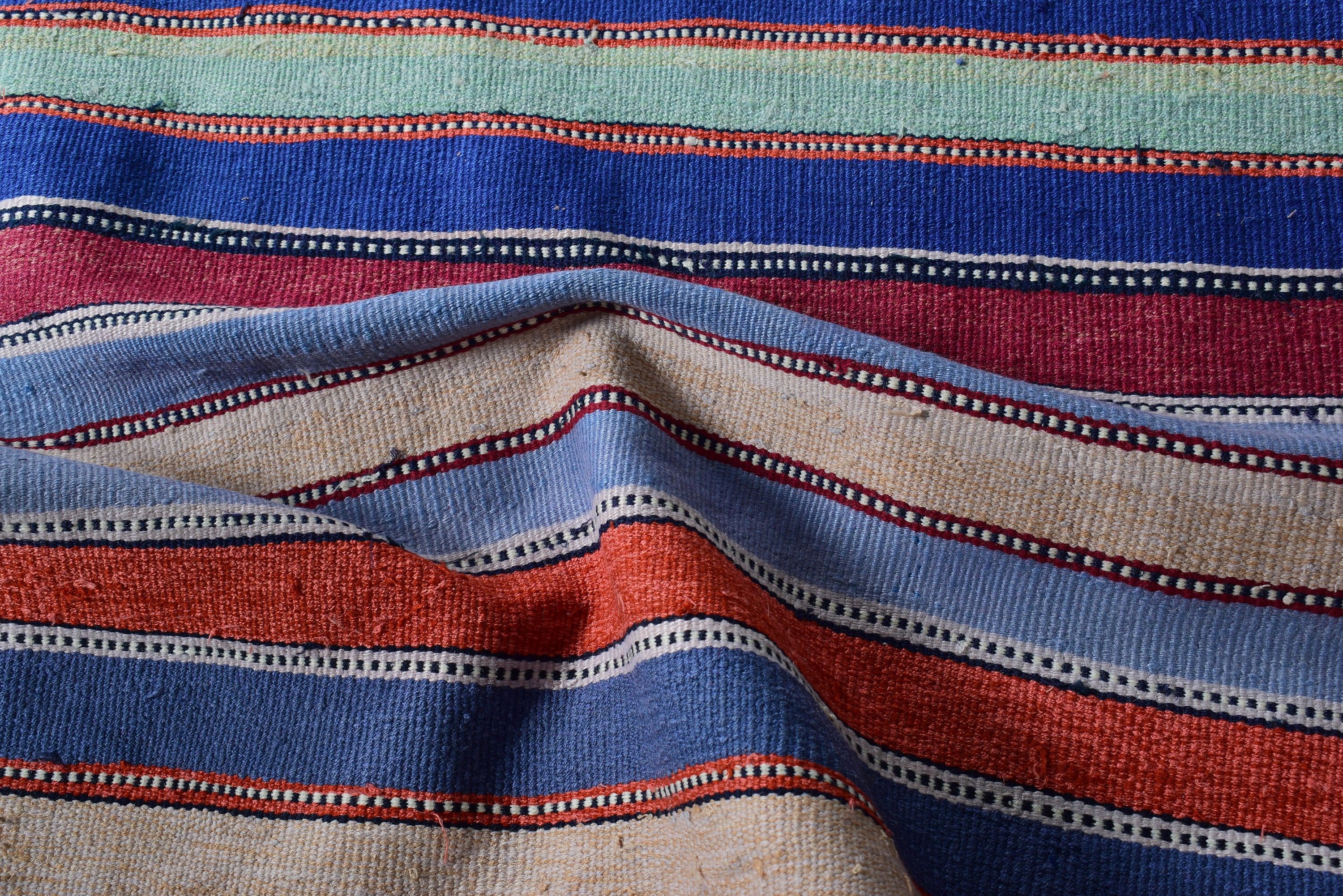 Merdiven Halıları, 2.3x7.5 ft Yolluk Halıları, Uzun Yolluk Halıları, Mavi El Dokuma Halılar, Yatak Odası Halıları, Lüks Halılar, Kilim, Türk Halısı, Vintage Halılar