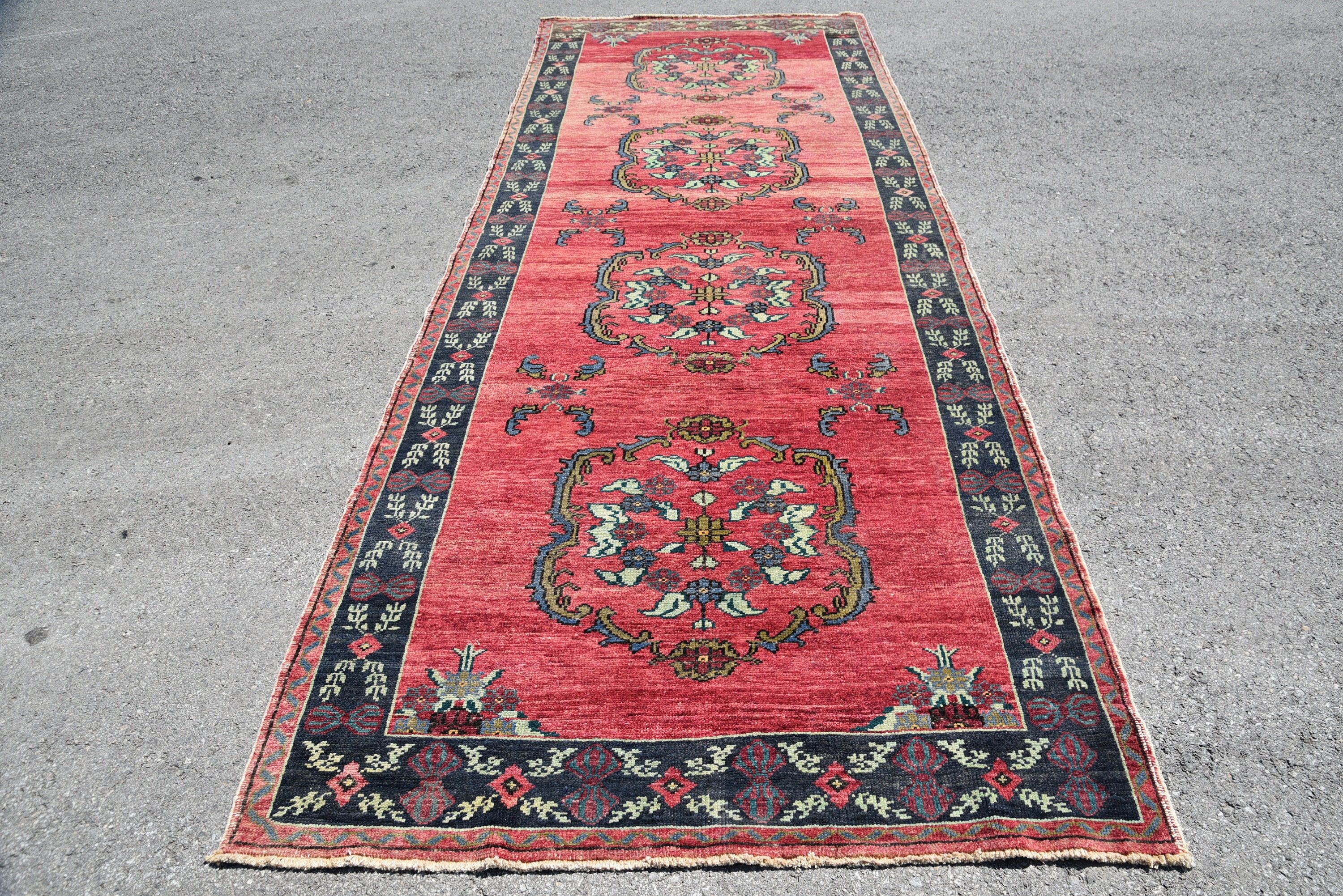 Kitchen Rug, 4.7x12.2 ft Runner Rug, Hallway Rug, Stair Rug, Rugs for Corridor, Oushak Rugs, Turkish Rugs, Vintage Decor Rugs, Vintage Rugs