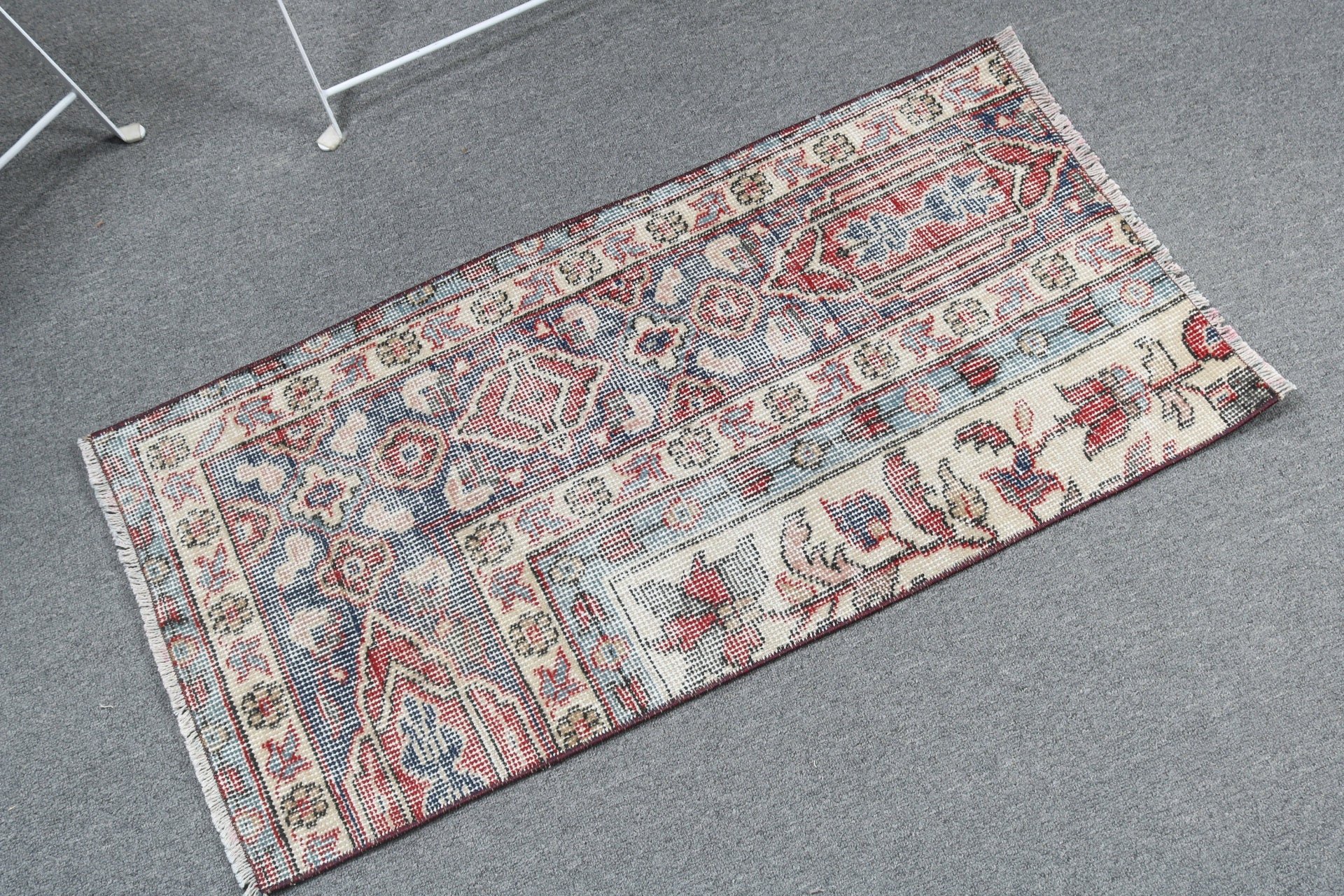 1.6x3.2 ft Küçük Halılar, Mutfak Halıları, Giriş Halıları, Türk Halıları, Çocuk Halısı, Vintage Halılar, Mavi Antika Halı, Lüks Halı, Oushak Halı