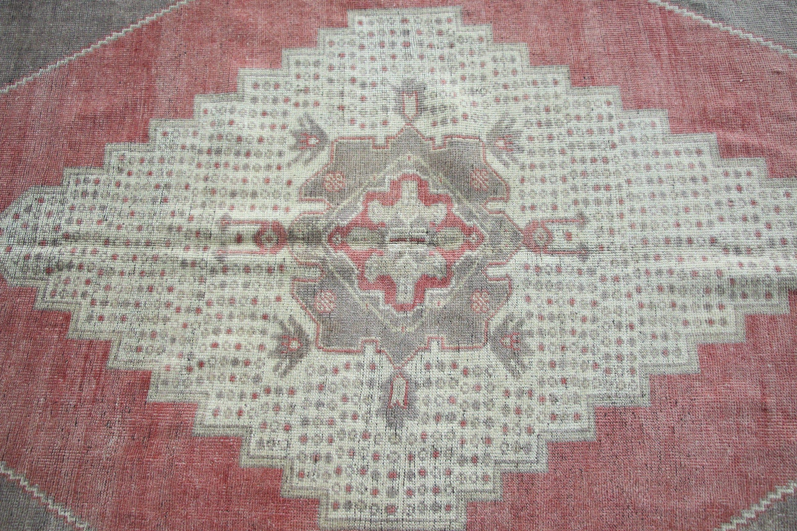 Bedroom Rug, Dining Room Rugs, 5.5x10.2 ft Large Rugs, Red Antique Rug, Flatweave Rug, Turkish Rug, Oushak Rugs, Oriental Rug, Vintage Rug