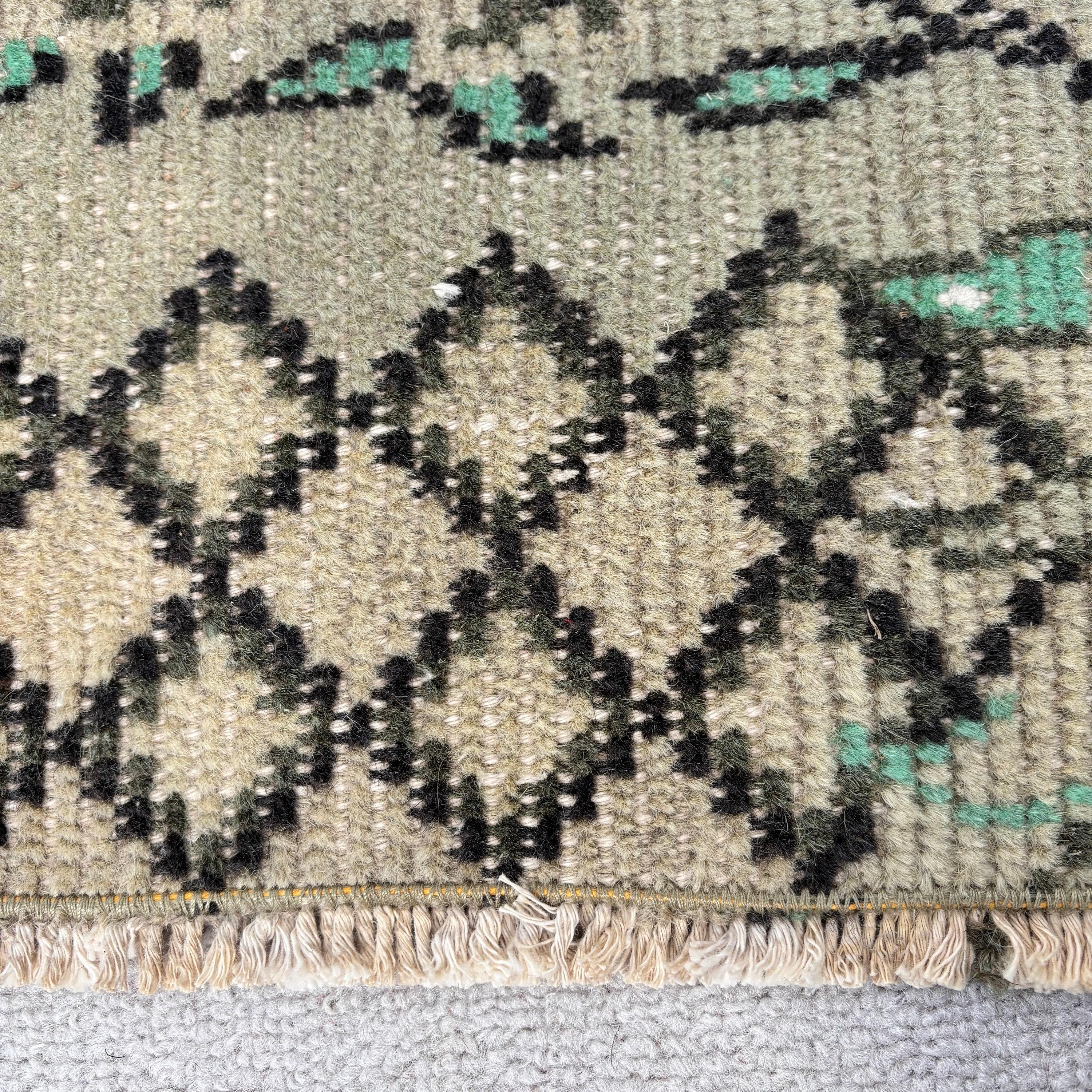 Bedroom Rug, Handwoven Rugs, Boho Area Rugs, Green Boho Rug, Antique Rugs, Office Rugs, Vintage Rug, 4.6x7.7 ft Area Rug, Turkish Rug