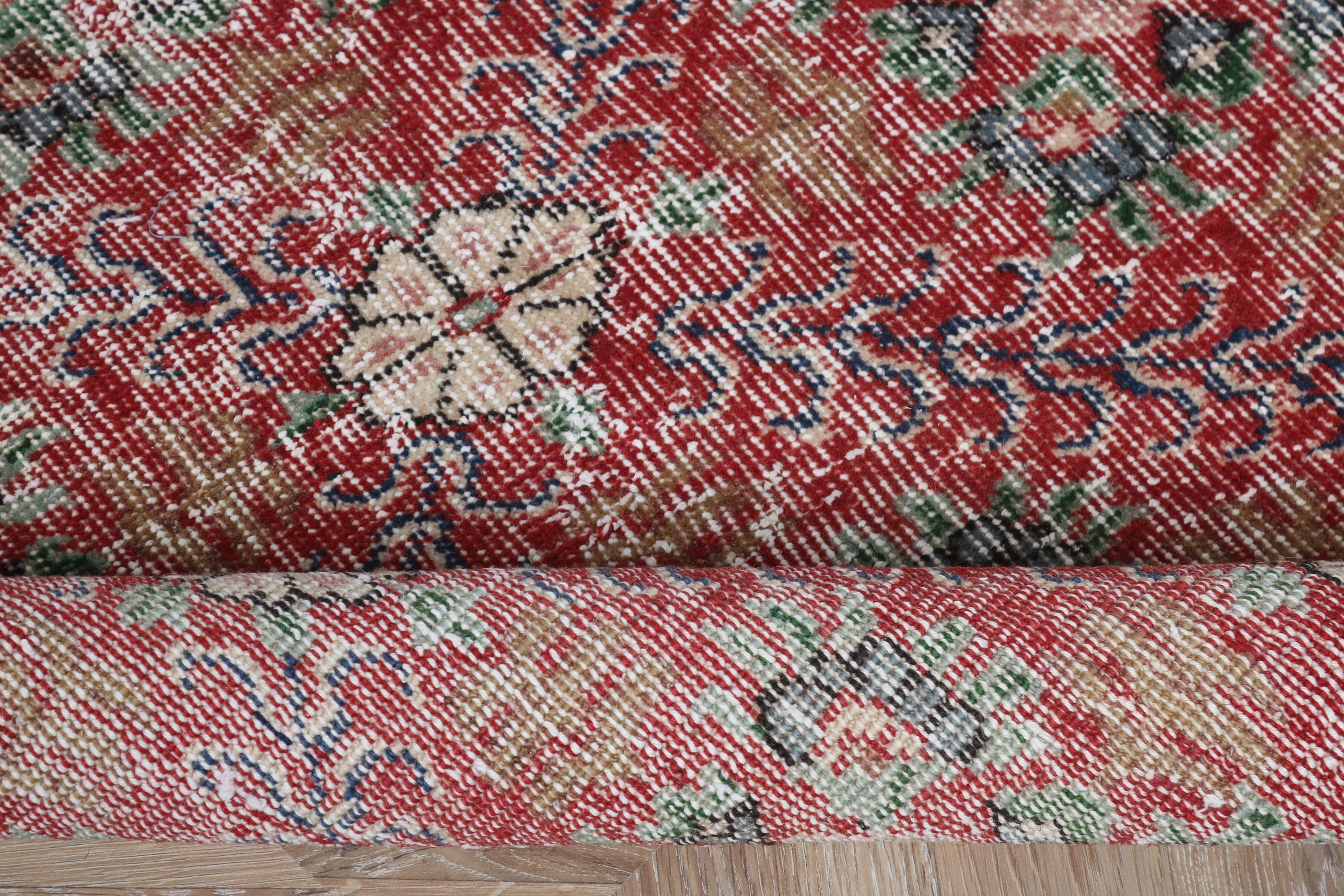 Vintage Halı, Giriş Halıları, Mutfak Halıları, Kırmızı Soğuk Halı, Çocuk Halıları, Türk Halıları, Anadolu Halıları, 3.1x6.4 ft Vurgu Halısı, Oryantal Halı