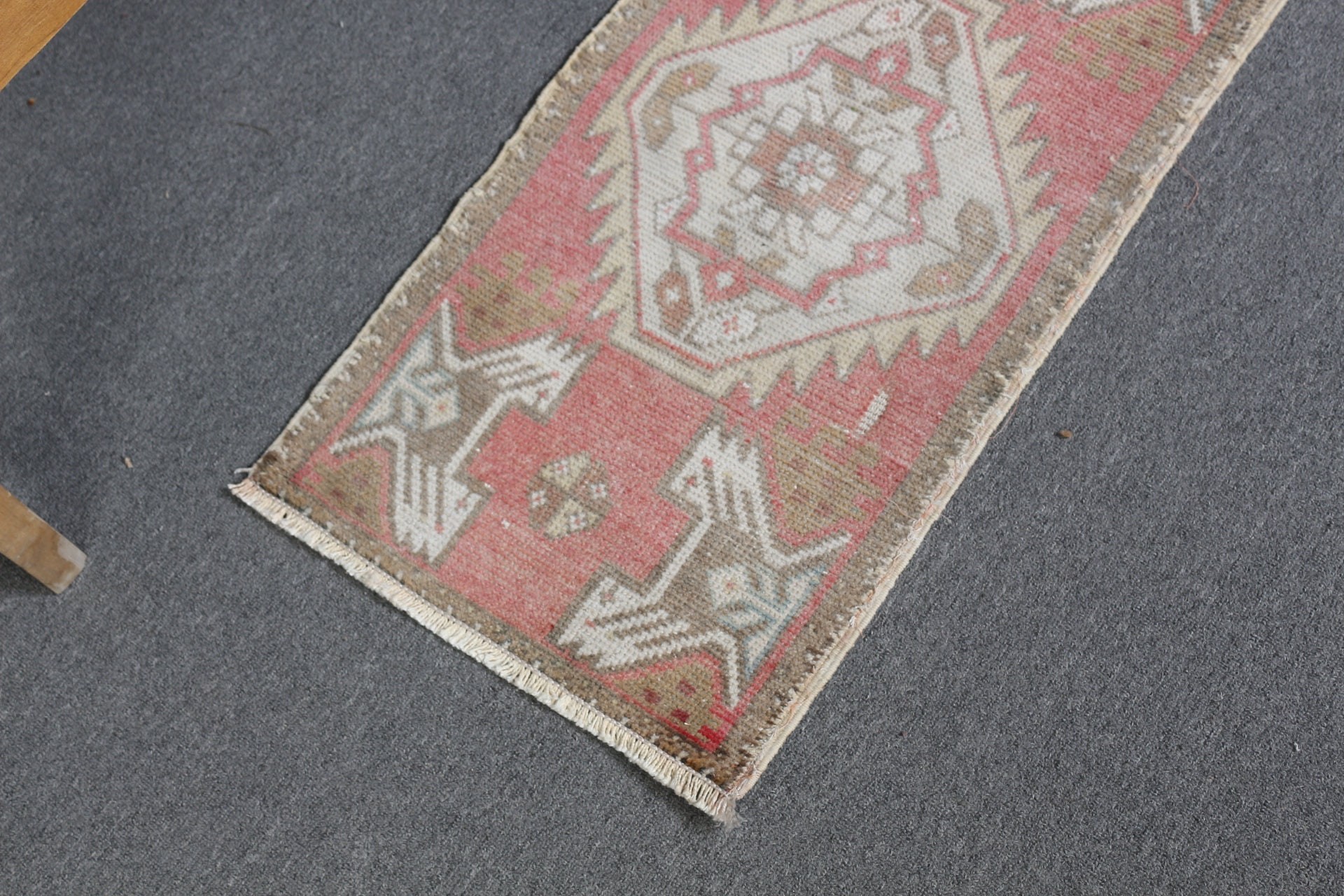 Bathroom Rug, 1.5x3.1 ft Small Rug, Red Bedroom Rug, Rugs for Entry, Vintage Rugs, Turkish Rug, Cool Rugs, Kitchen Rug