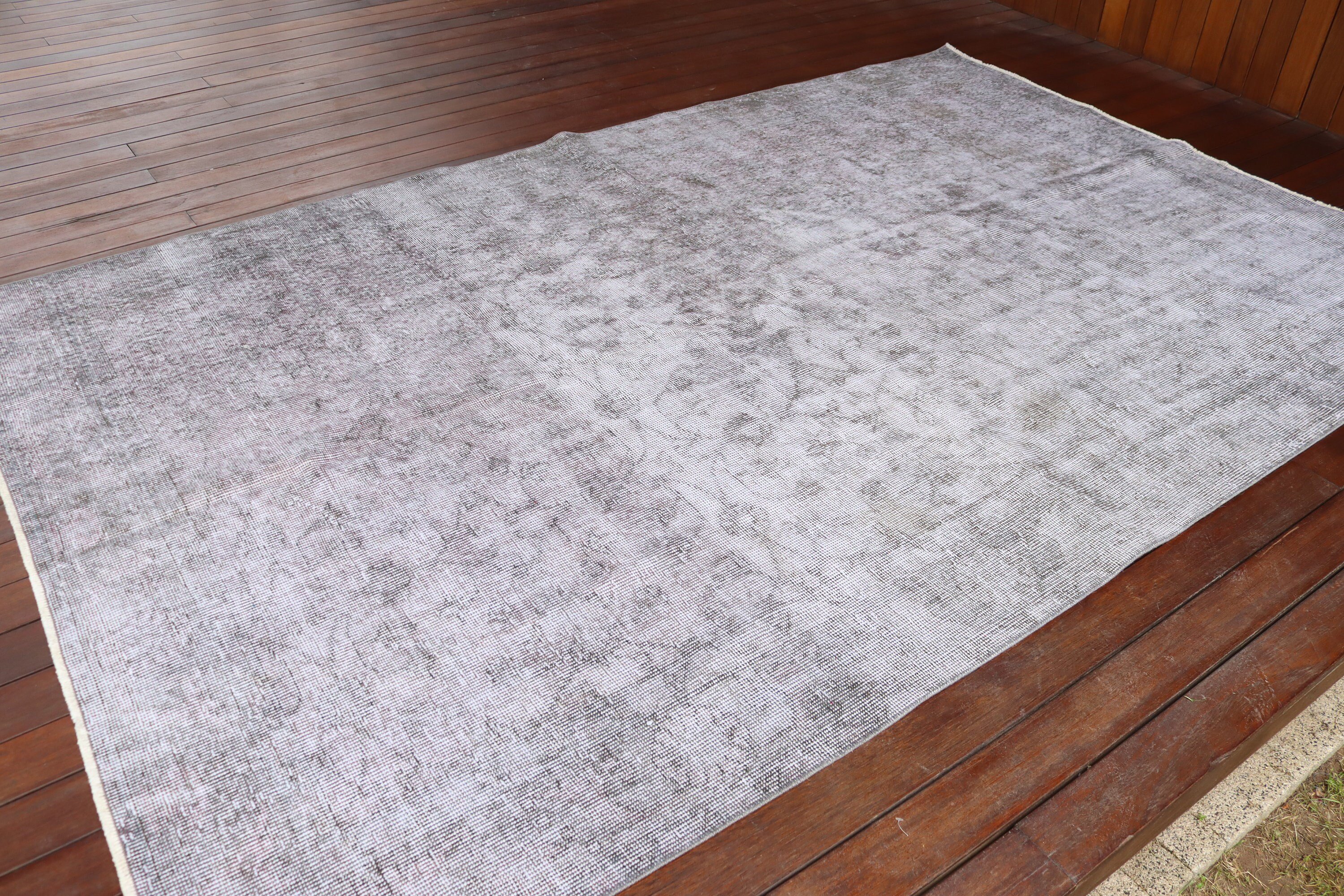 Vintage Rug, Gray Flatweave Rug, Living Room Rug, Home Decor Rugs, Turkish Rug, Large Vintage Rug, Bedroom Rugs, 5.6x9 ft Large Rug