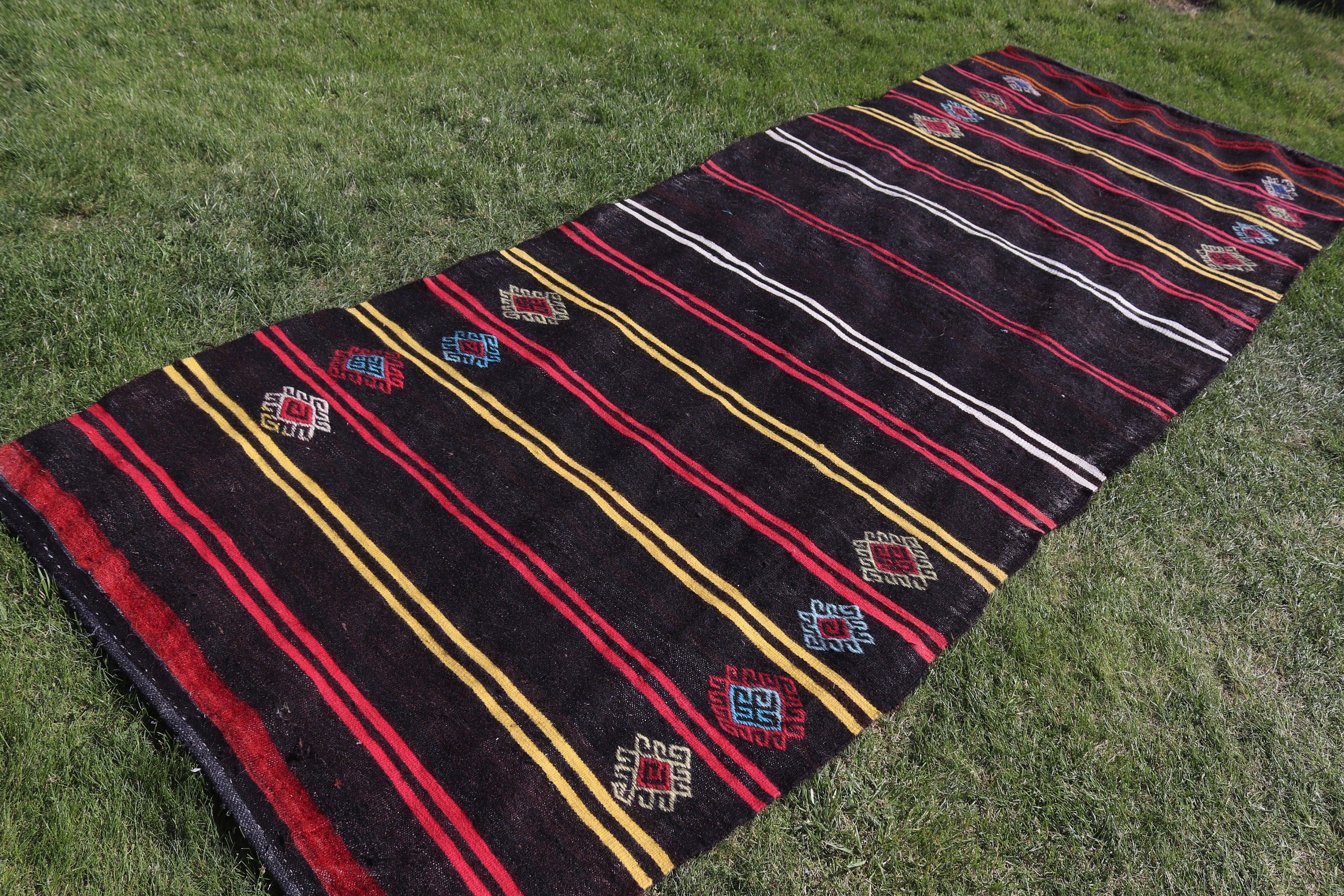 4.1x10.8 ft Runner Halılar, Boho Halılar, Pembe Açıklama Halıları, Vintage Halılar, Türk Halıları, Kilim, Mutfak Halısı, Koridor Halısı, Uzun Yolluk Halısı