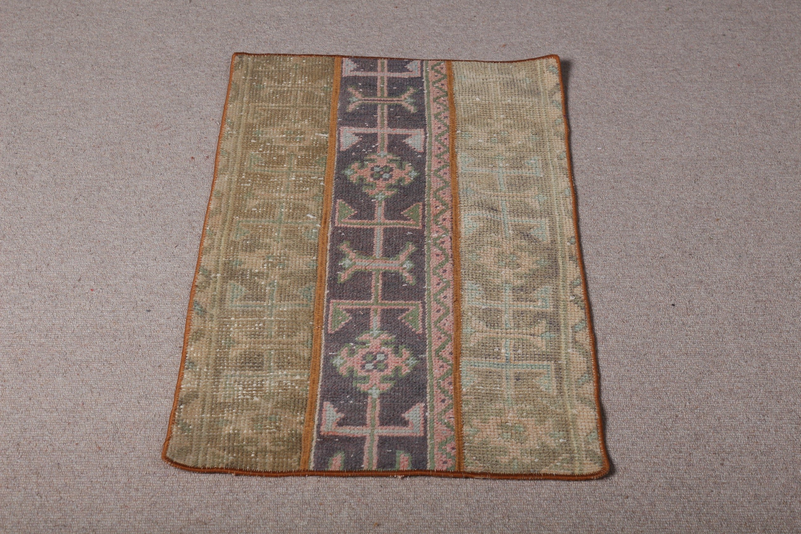 Vintage Rug, Bedroom Rugs, Car Mat Rugs, Wall Hanging Rug, Ethnic Rug, Floor Rugs, Turkish Rug, Brown Kitchen Rugs, 1.7x3.1 ft Small Rug