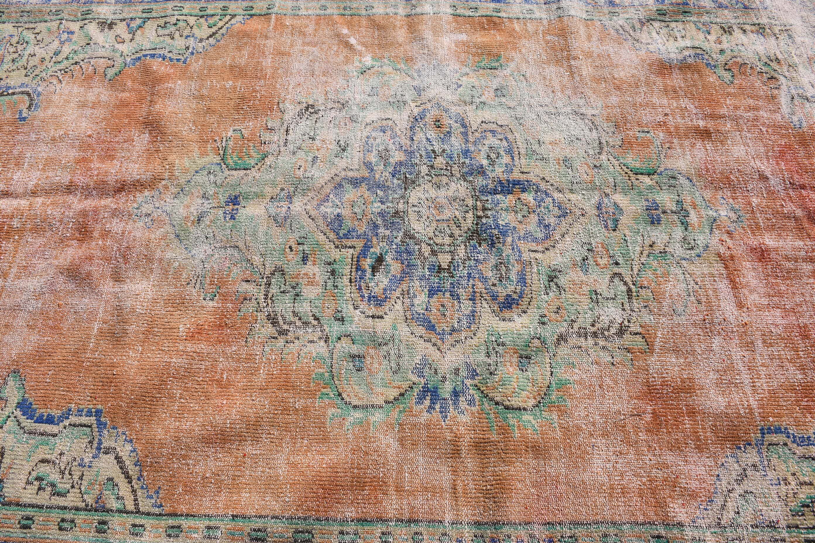 Türk Halıları, Salon Halıları, Vintage Halı, Havalı Halı, Kırmızı Ev Dekor Halısı, Yemek Odası Halıları, Anadolu Halısı, El Dokuma Halısı, 5.9x9 ft Büyük Halılar