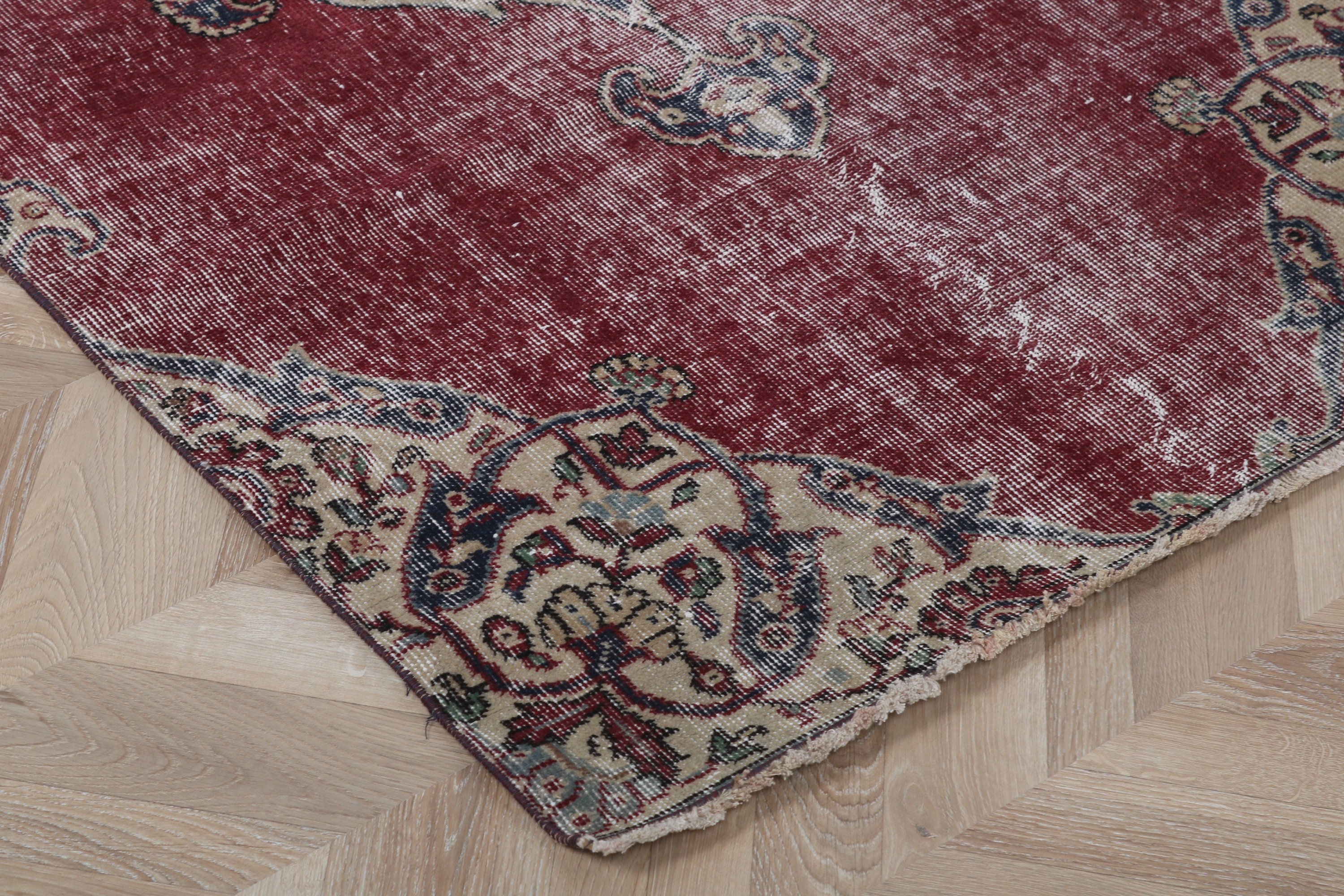 Vintage Rug, Turkish Rug, Decorative Rugs, 3.3x6.8 ft Accent Rugs, Antique Rugs, Exotic Rugs, Bedroom Rugs, Rugs for Bedroom, Red Cool Rugs