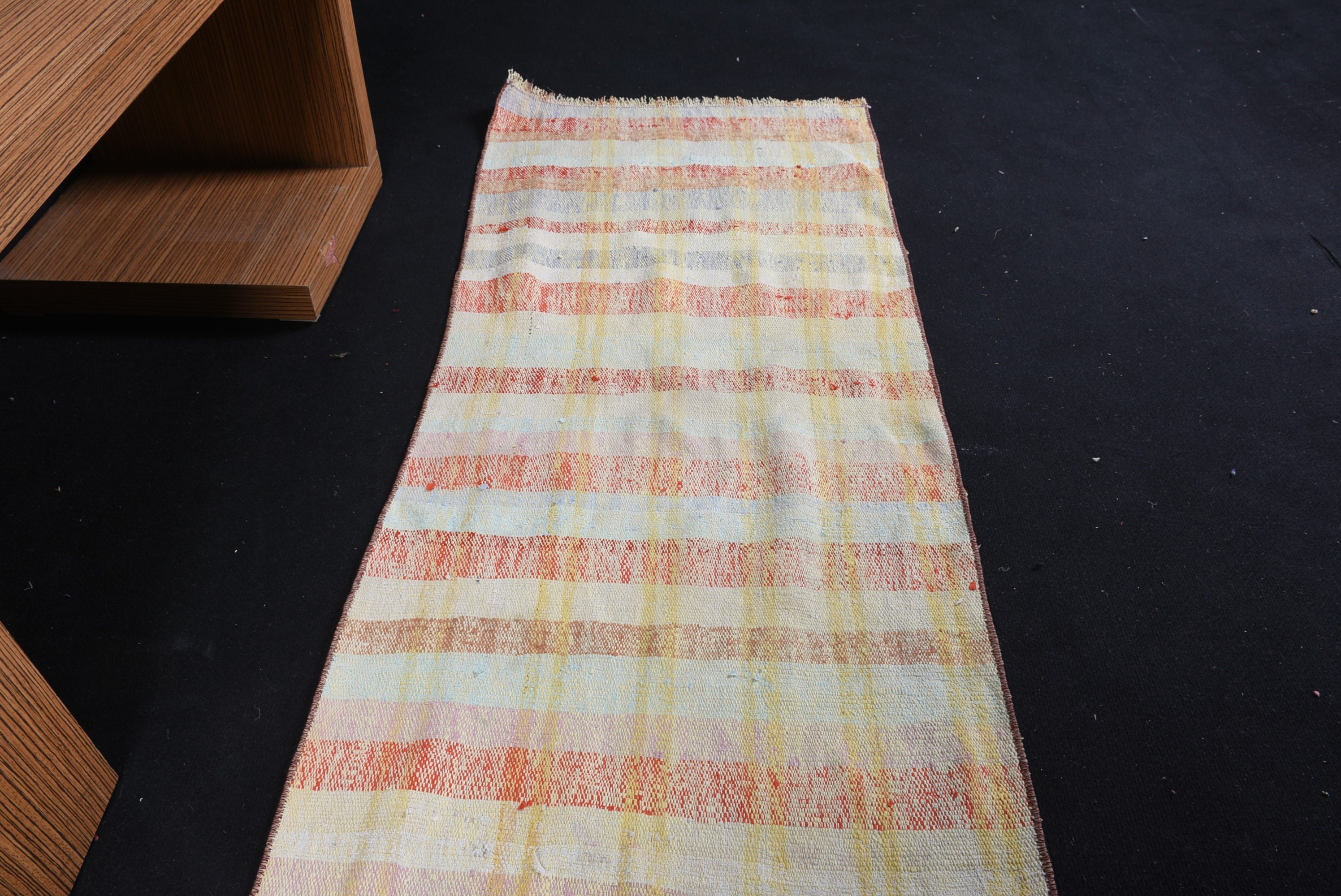 Koridor Halısı, Sarı Yün Halısı, Etnik Halısı, Mutfak Halıları, Soğuk Halılar, Türk Halısı, 2,2x6,3 ft Runner Halısı, Fas Halıları, Kilim, Vintage Halı