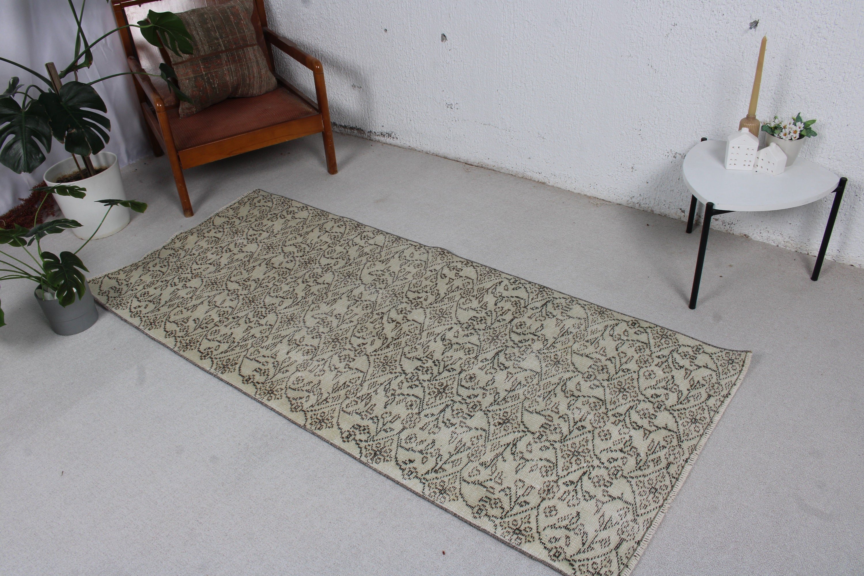 Türk Halısı, Kabile Halıları, Boho Vurgulu Halılar, Vintage Halı, 2,9x6,5 ft Accent Halı, Oushak Halıları, Bej Nötr Halılar, Mutfak Halısı, Yatak Odası Halıları