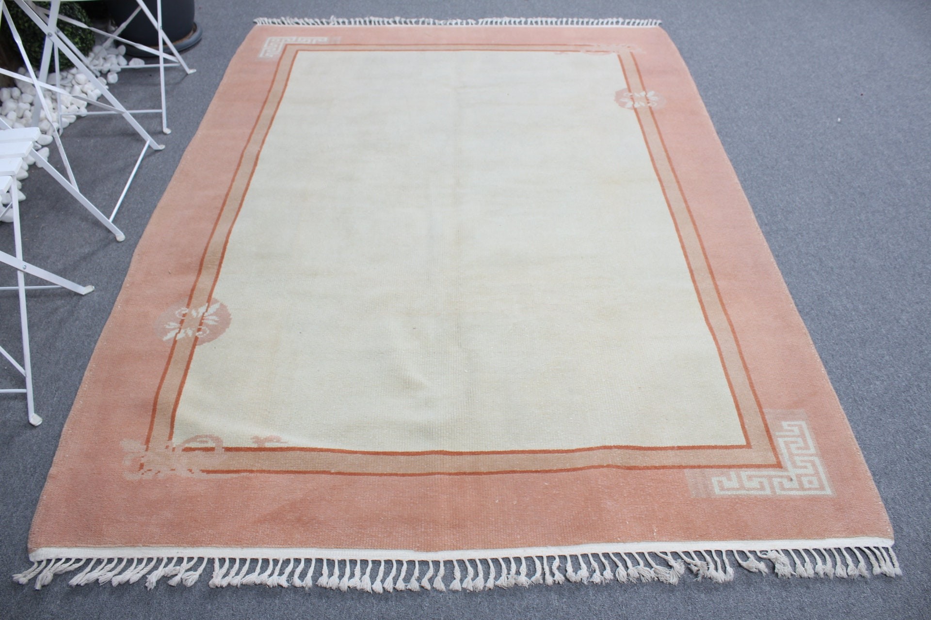 5.5x7.4 ft Büyük Halı, Salon Halıları, Türk Halısı, Mutfak Halıları, Aztek Halısı, Eski Halı, Yatak Odası Halısı, Bej Yer Halısı, Vintage Halılar