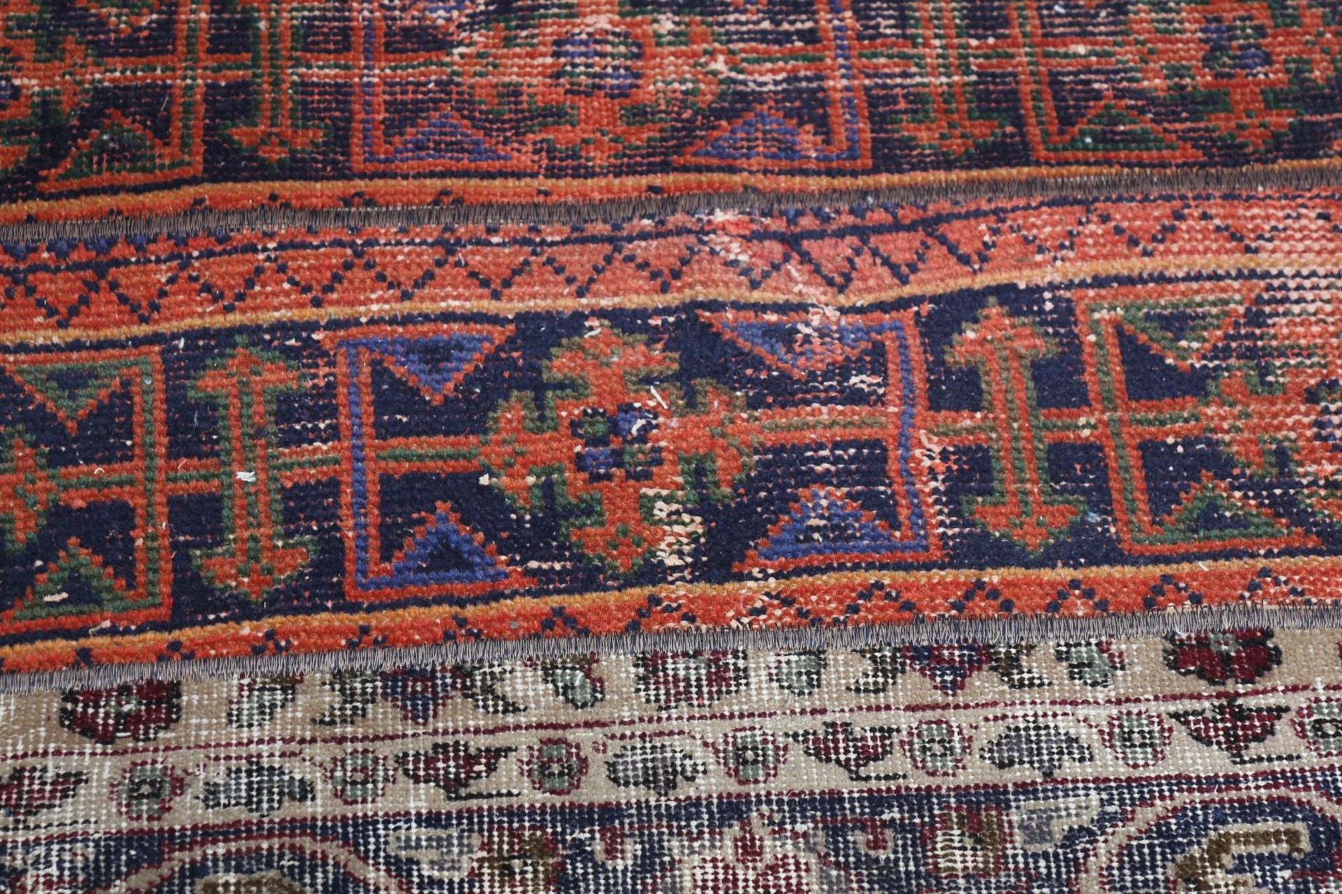 2.4x2.9 ft Small Rug, Rugs for Car Mat, Blue Kitchen Rug, Bathroom Rug, Vintage Rugs, Oushak Rug, Turkish Rug, Entry Rugs, Floor Rug