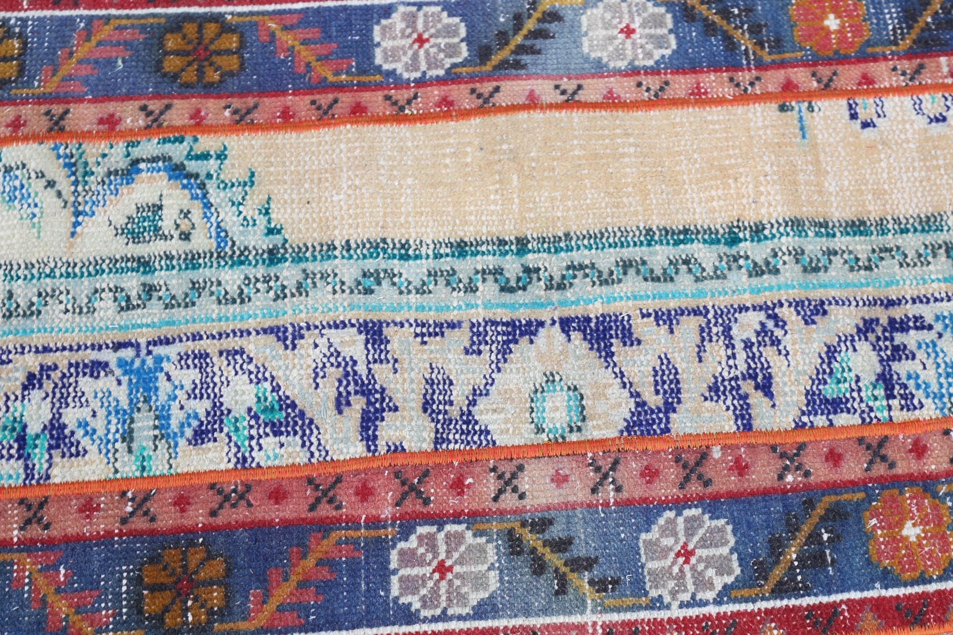 Bedroom Rugs, Wall Hanging Rugs, Blue Oriental Rugs, Aztec Rugs, Anatolian Rug, Turkish Rug, Vintage Rug, 1.8x3.1 ft Small Rug, Oushak Rug
