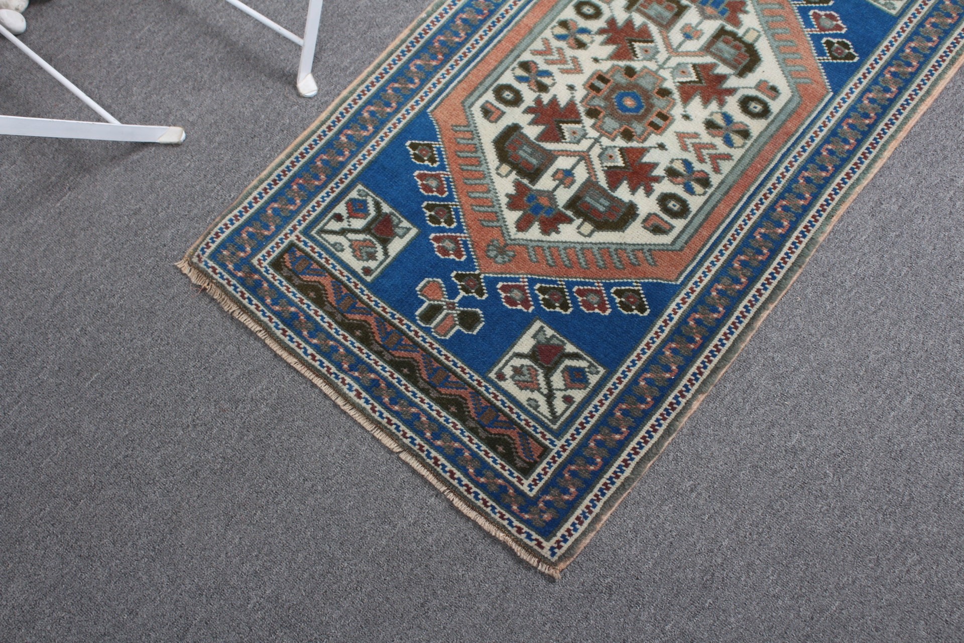 Rugs for Kitchen, 1.8x3.1 ft Small Rugs, Entry Rug, Turkish Rugs, Blue Bedroom Rugs, Anatolian Rug, Kitchen Rug, Vintage Rug