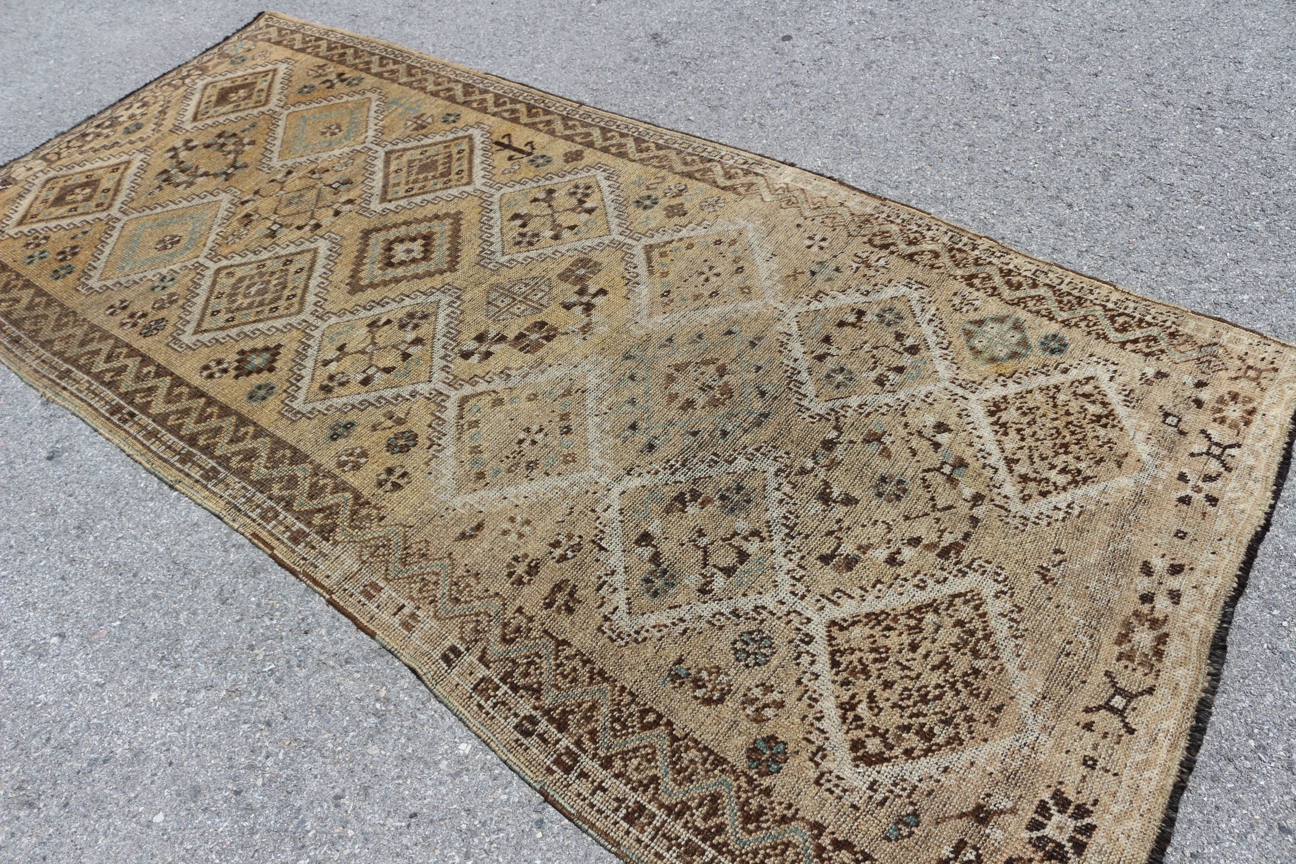 Cool Rugs, Beige Moroccan Rugs, Rugs for Salon, Salon Rugs, 4.5x9.8 ft Large Rugs, Vintage Rug, Dining Room Rug, Turkish Rug, Antique Rug