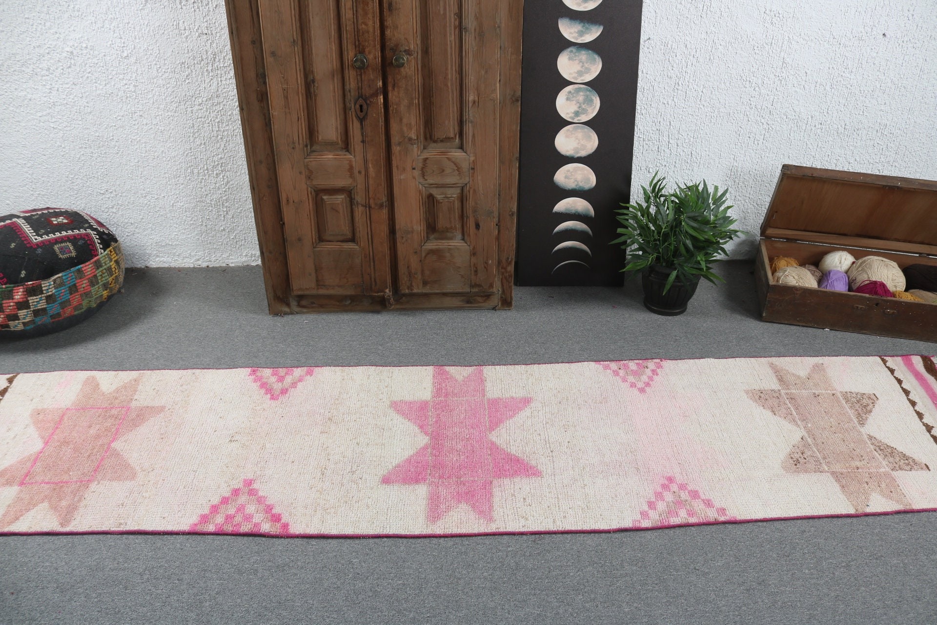 Geometric Rugs, Home Decor Rug, Vintage Runner Rugs, Vintage Rug, Aztec Rugs, 2.3x10 ft Runner Rugs, Turkish Rug, Beige Moroccan Rug