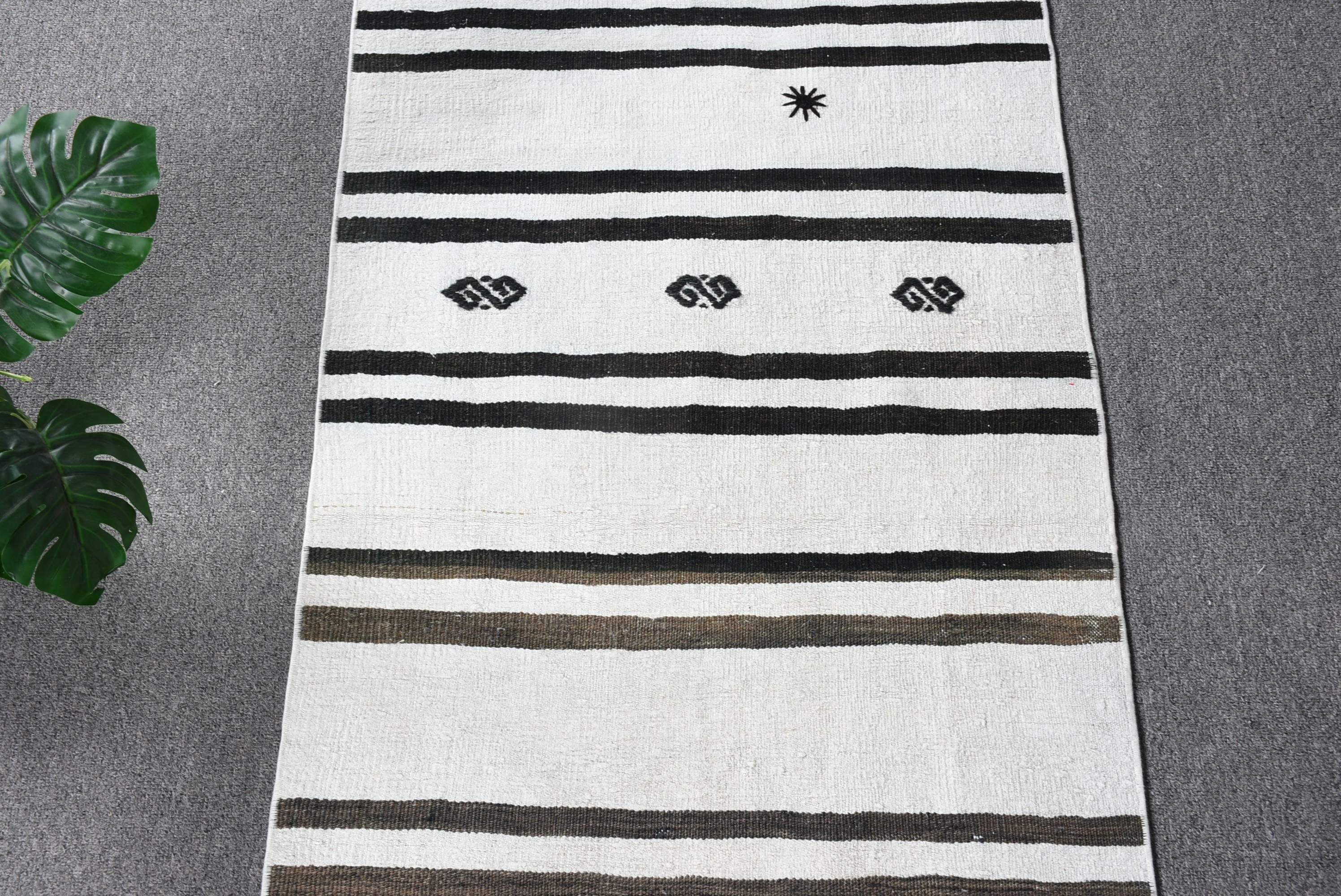 2x8.3 ft Runner Rugs, Rugs for Runner, Corridor Rugs, Kitchen Rug, Cool Rug, White Home Decor Rugs, Turkish Rug, Vintage Rug, Oushak Rug