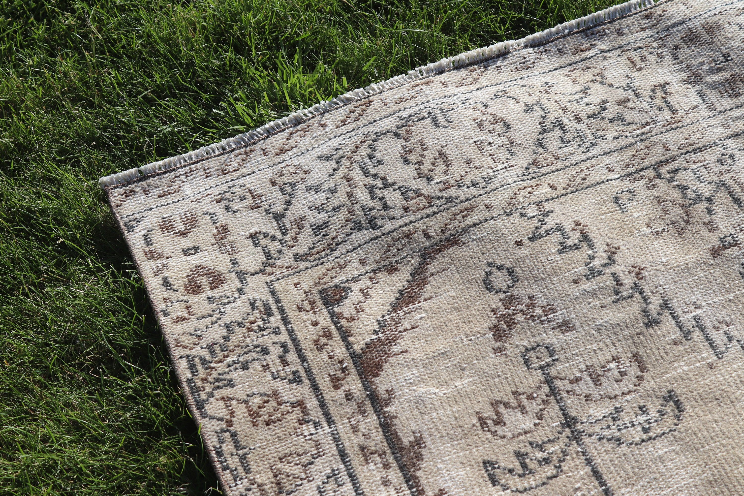 Large Oushak Rugs, Boho Rug, 4.5x9 ft Large Rug, Vintage Rugs, Modern Rug, Exotic Rugs, Beige Oushak Rugs, Large Vintage Rug, Turkish Rugs