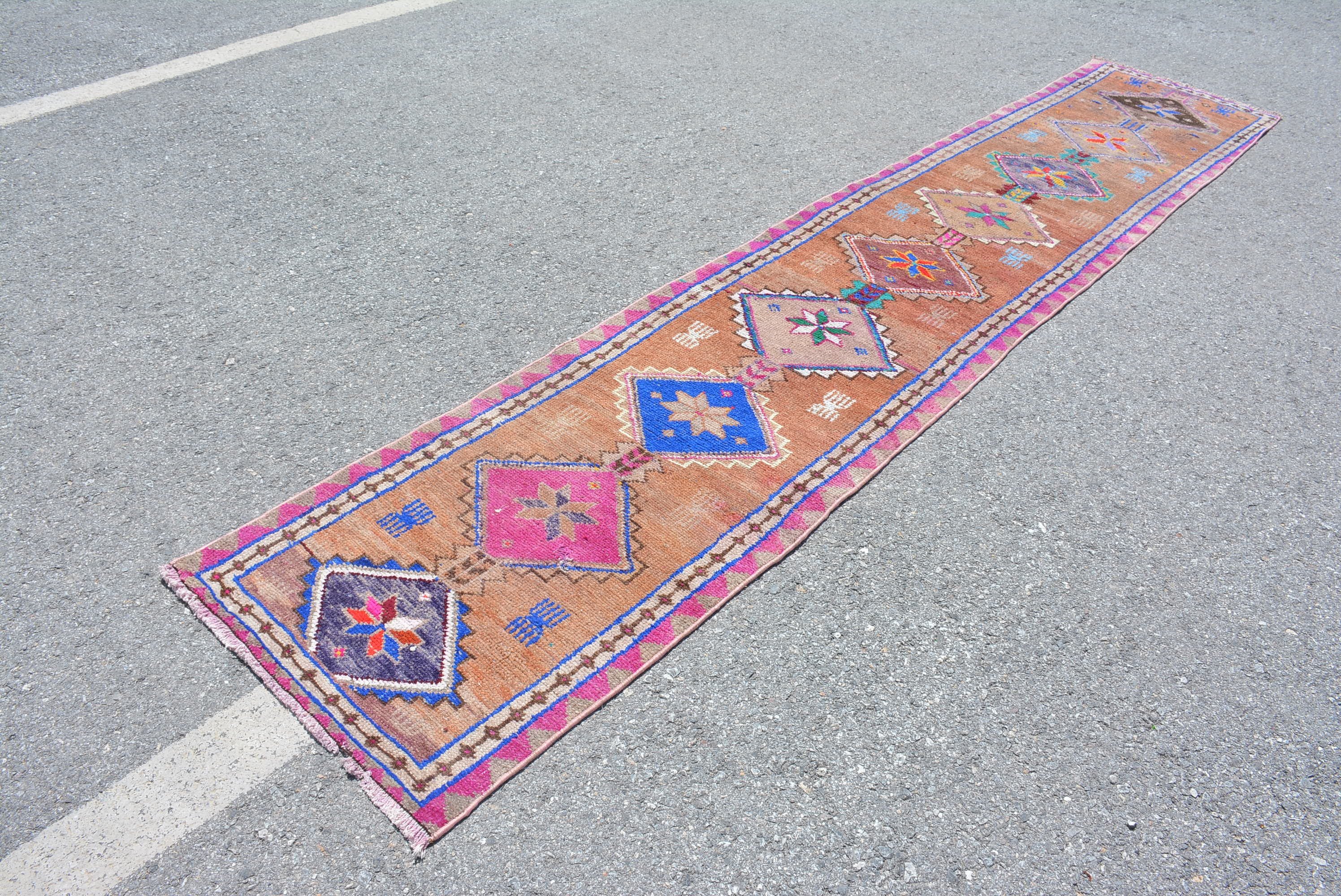 Anadolu Halısı, Koşucu Halıları, Antik Halı, Türk Halısı, 3.1x12.5 ft Koşucu Halısı, Yurt Halısı, Koridor Halısı, Vintage Halılar, Koridor Halısı