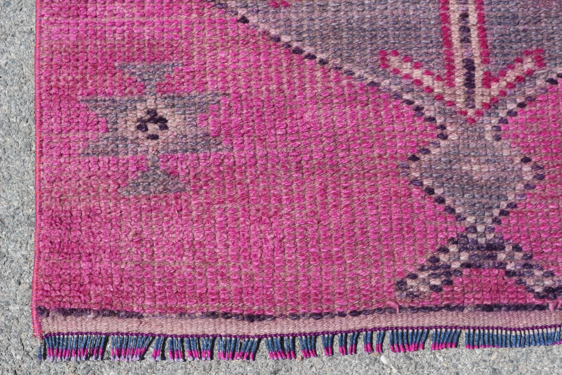 Pink Moroccan Rugs, 3.1x10 ft Runner Rugs, Wool Rugs, Rugs for Kitchen, Turkish Rug, Muted Rug, Stair Rug, Vintage Rug, Oriental Rug