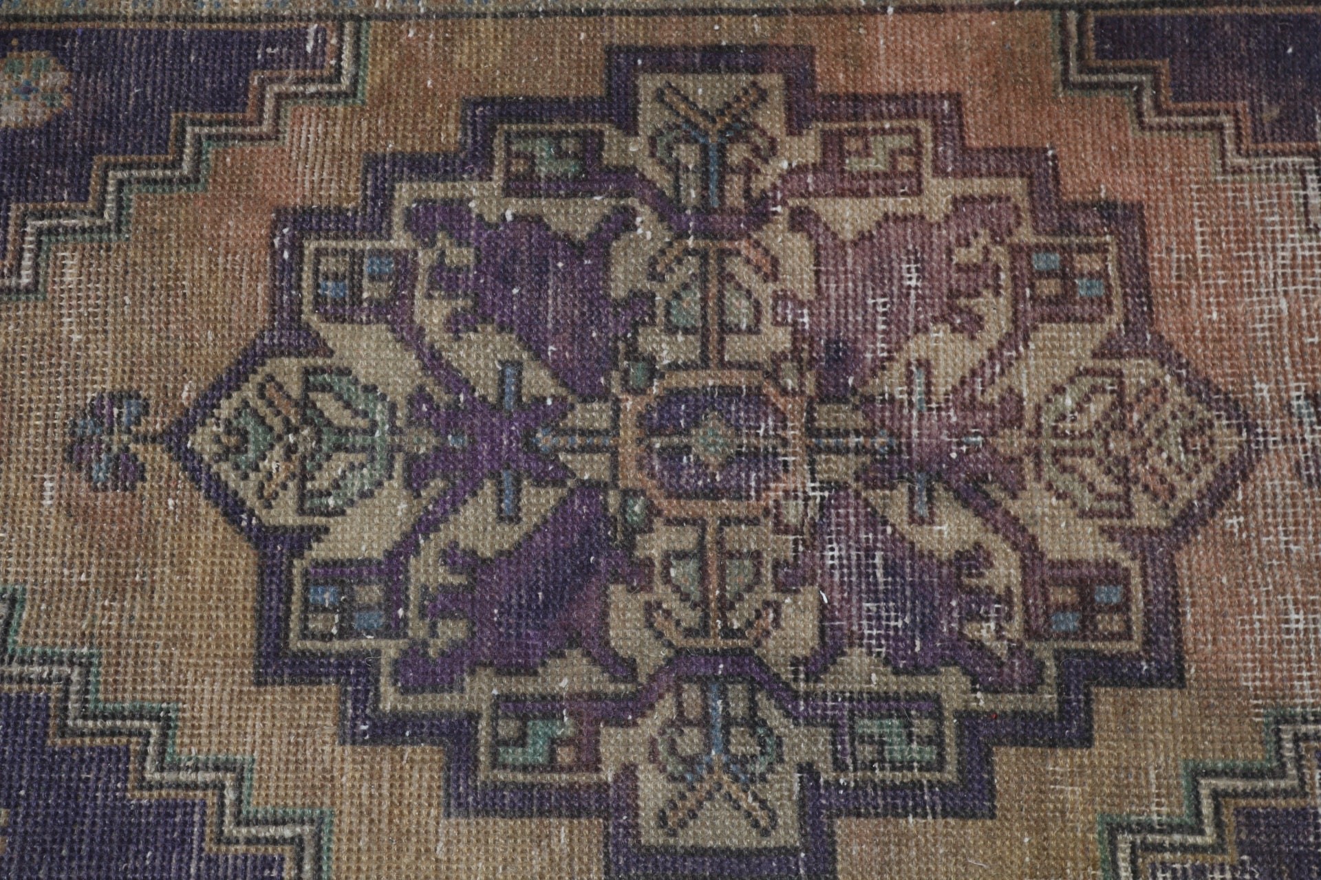 Kahverengi Beyan Halısı, Türk Halıları, 1.7x2.9 ft Küçük Halı, Küçük Vintage Halı, Banyo Halıları, Boho Halı, Beyan Halısı, Havalı Halılar, Vintage Halılar