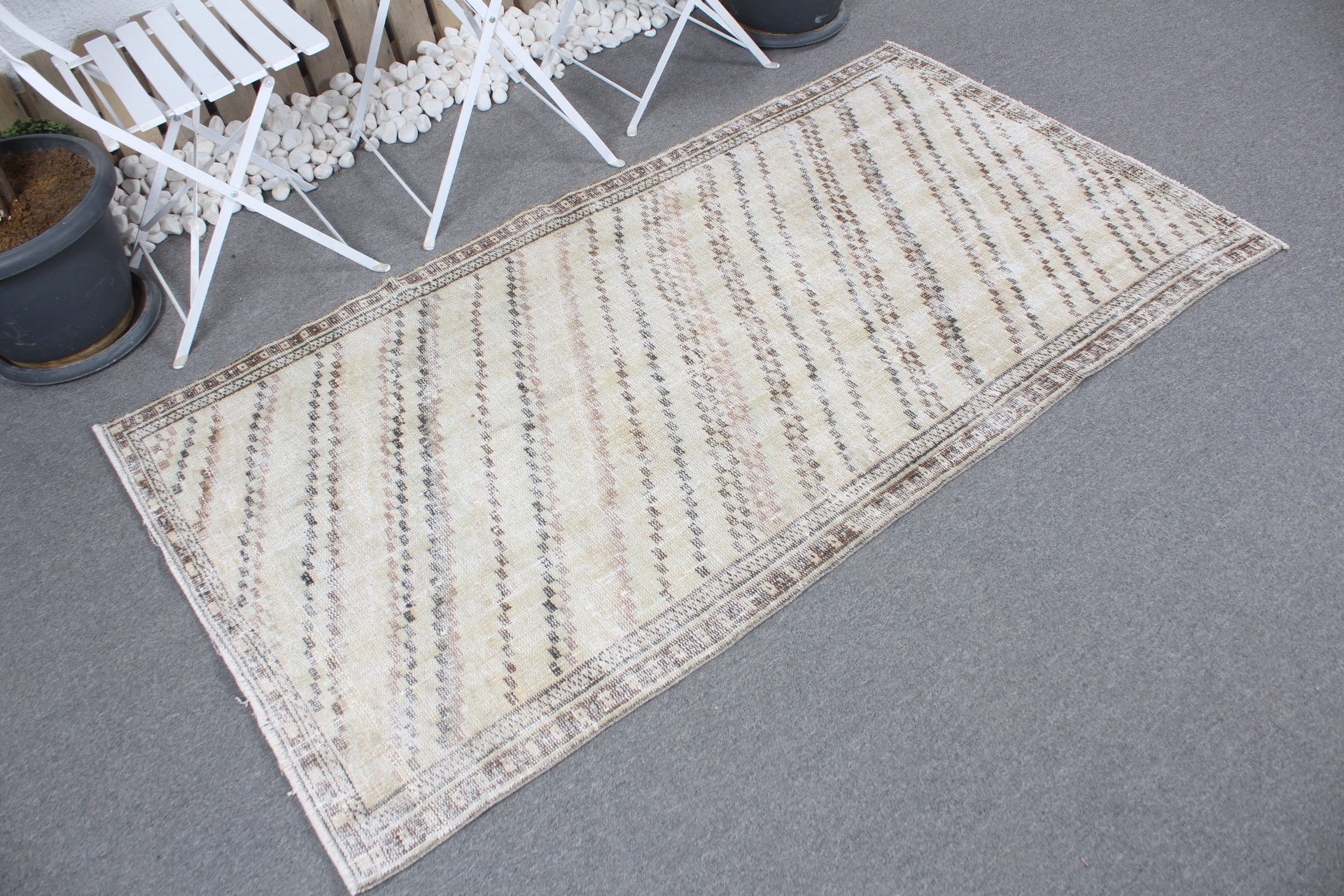 Beige Kitchen Rug, Rugs for Nursery, Nursery Rug, Vintage Rugs, Antique Rug, Entry Rug, 3.3x6.3 ft Accent Rug, Turkish Rugs