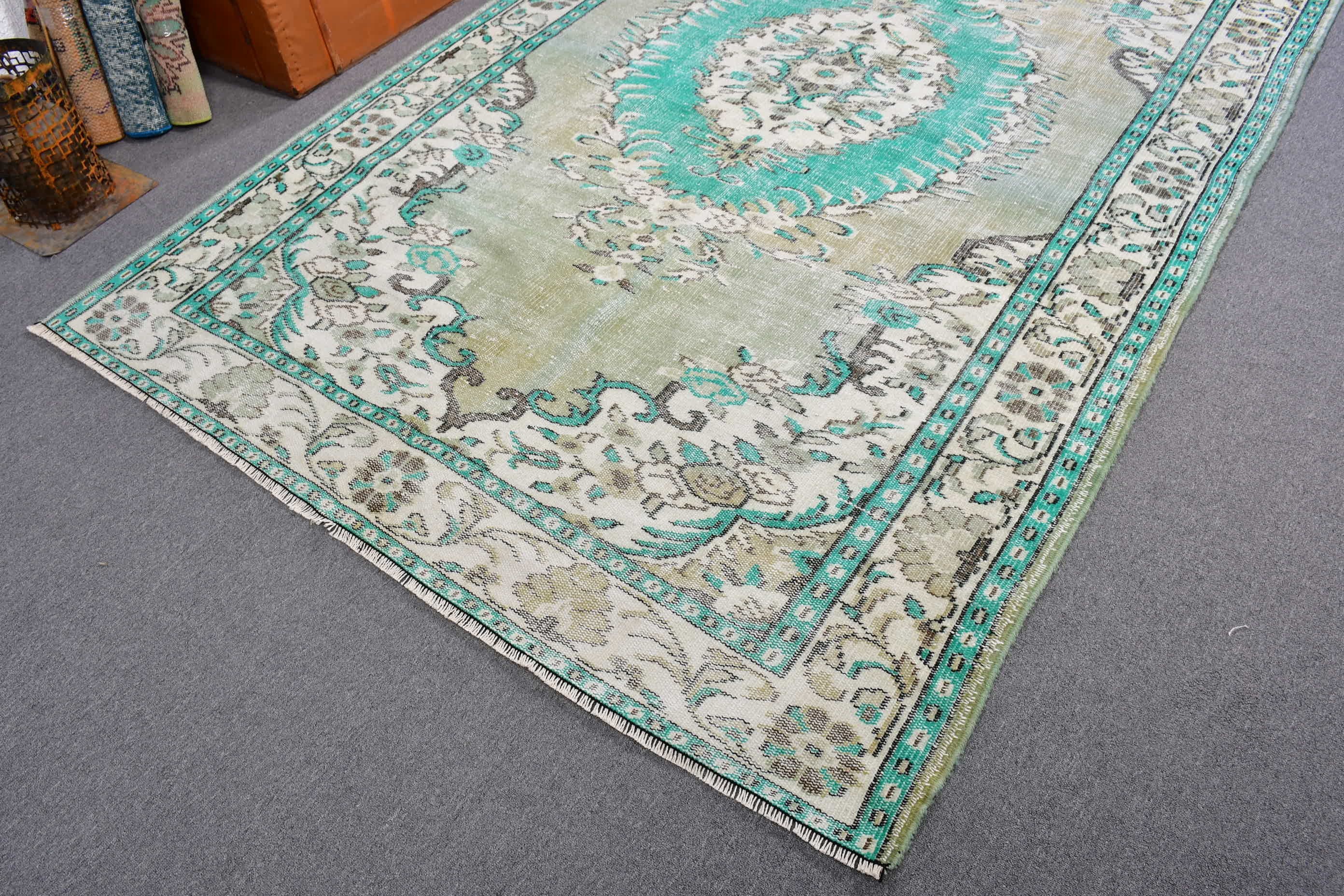 Living Room Rug, Turkish Rugs, Bedroom Rug, Floor Rug, 6x9.8 ft Large Rug, Rugs for Dining Room, Moroccan Rugs, Cute Rug, Vintage Rug